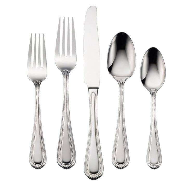 Countess 45-Piece Stainless Steel Flatware Set - Elegant Silverware for 8 Place Settings - Perfect for Dinner Parties, Weddings & Everyday Dining