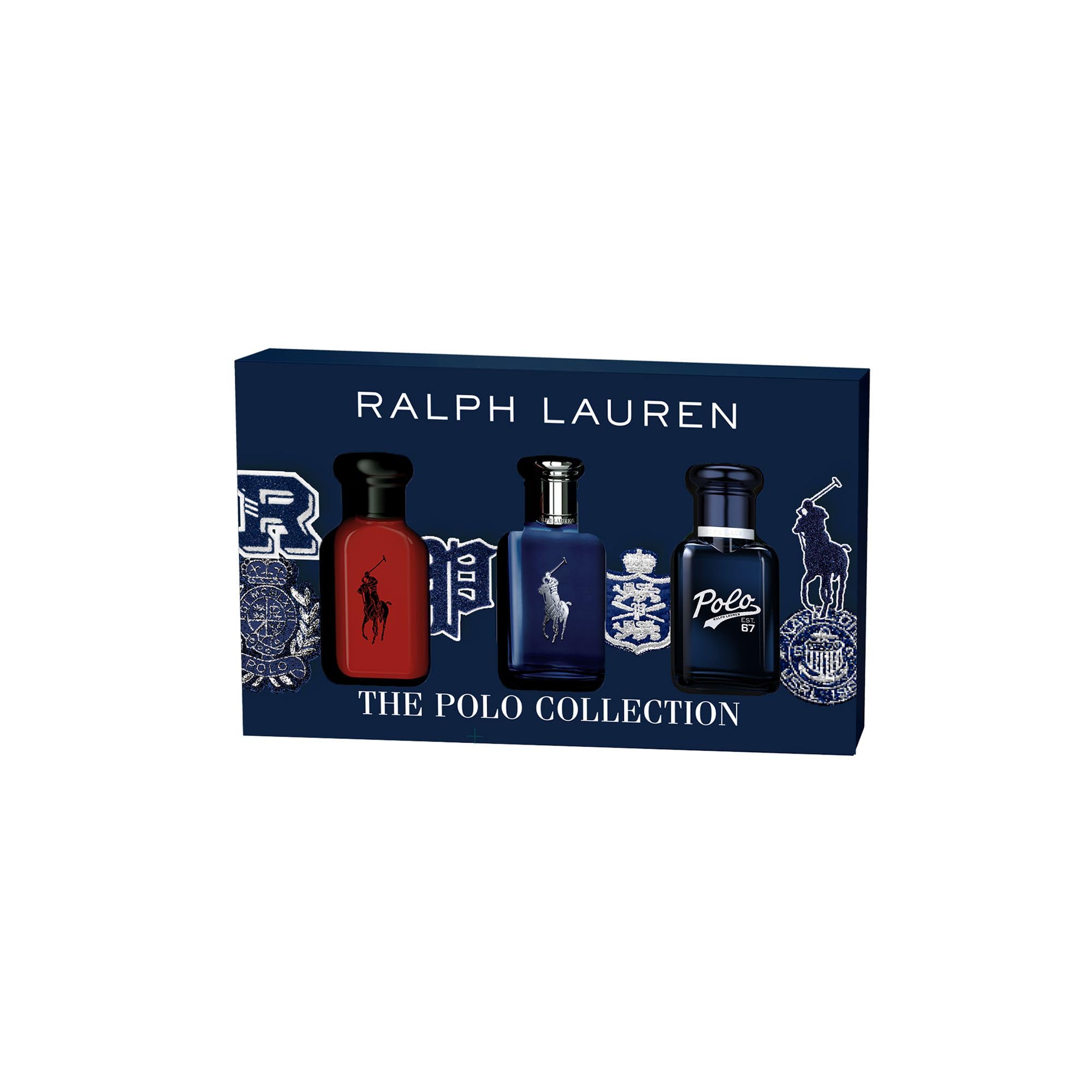 RALPH LAUREN FRAGRANCES Men's Cologne Gift Set - Polo Red, Polo Blue & Polo 67 Eau de Toilette (3-Piece Travel Size, 1.3 Fl Oz Each) - Perfect for Gifts, Travel & Everyday Use