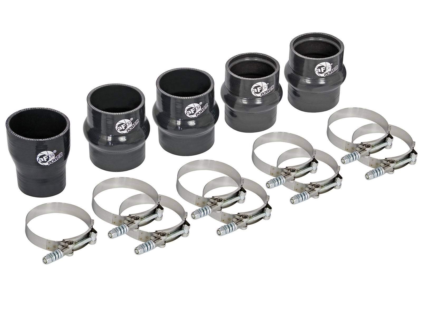 aFe Power 46-20110A BladeRunner Intercooler Couplings & Clamps Kit for GM Duramax Diesel Trucks - Upgrade Performance & Prevent Boost Leaks for 2001-2016 Silverado/Sierra 2500/3500 HD - Perfect for Towing & Off-Road Adventures
