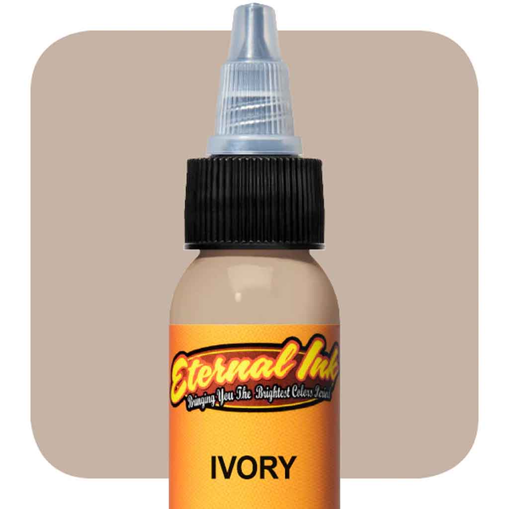 Ivory Eternal Ink - 1 oz Bottle for Calligraphy, Tattoos & Art Projects - Premium Quality Ink for Professional & DIY Use