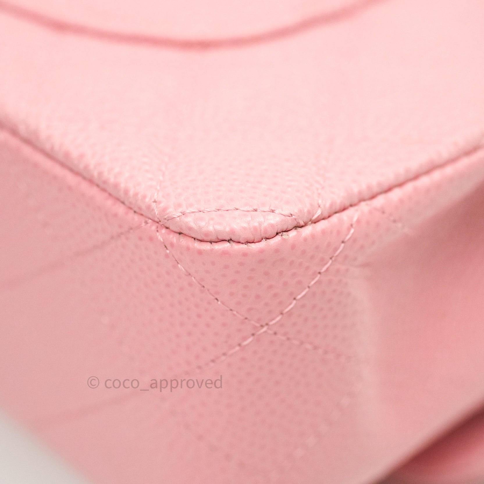 Chanel Classic Medium Double Flap Bag in Pink Caviar Leather with Silver Hardware - Luxury Designer Handbag for Women, Perfect for Date Night & Special Occasions
