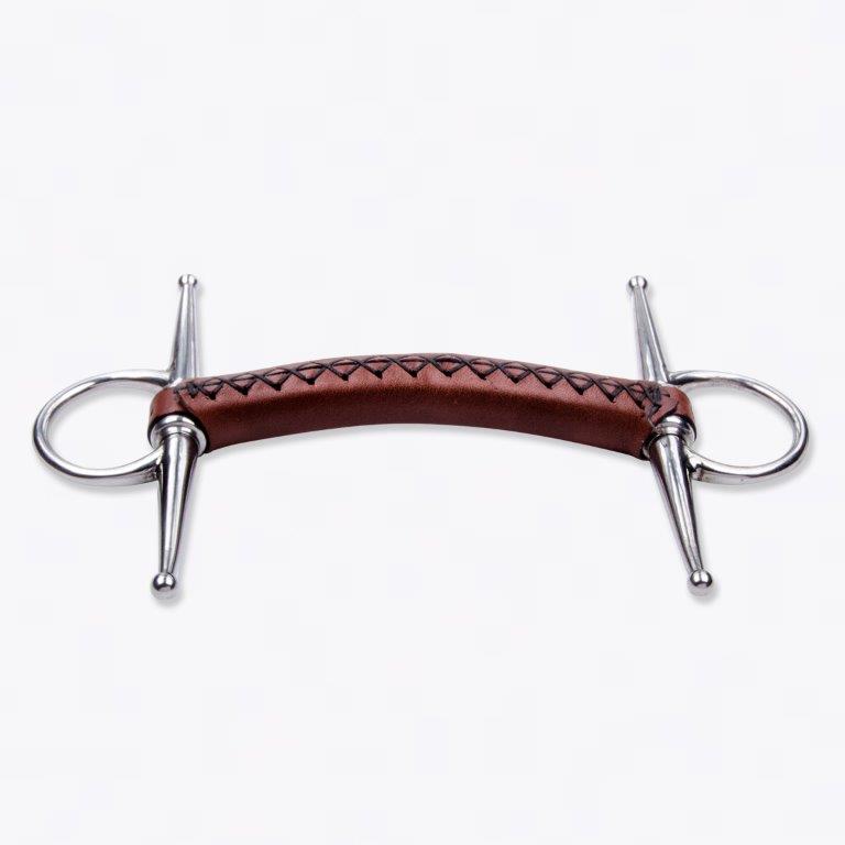 Trust Leather Full Cheek Bit - English Horse Riding Bridle with Stainless Steel for Dressage & Jumping - Perfect for Training & Competition Use