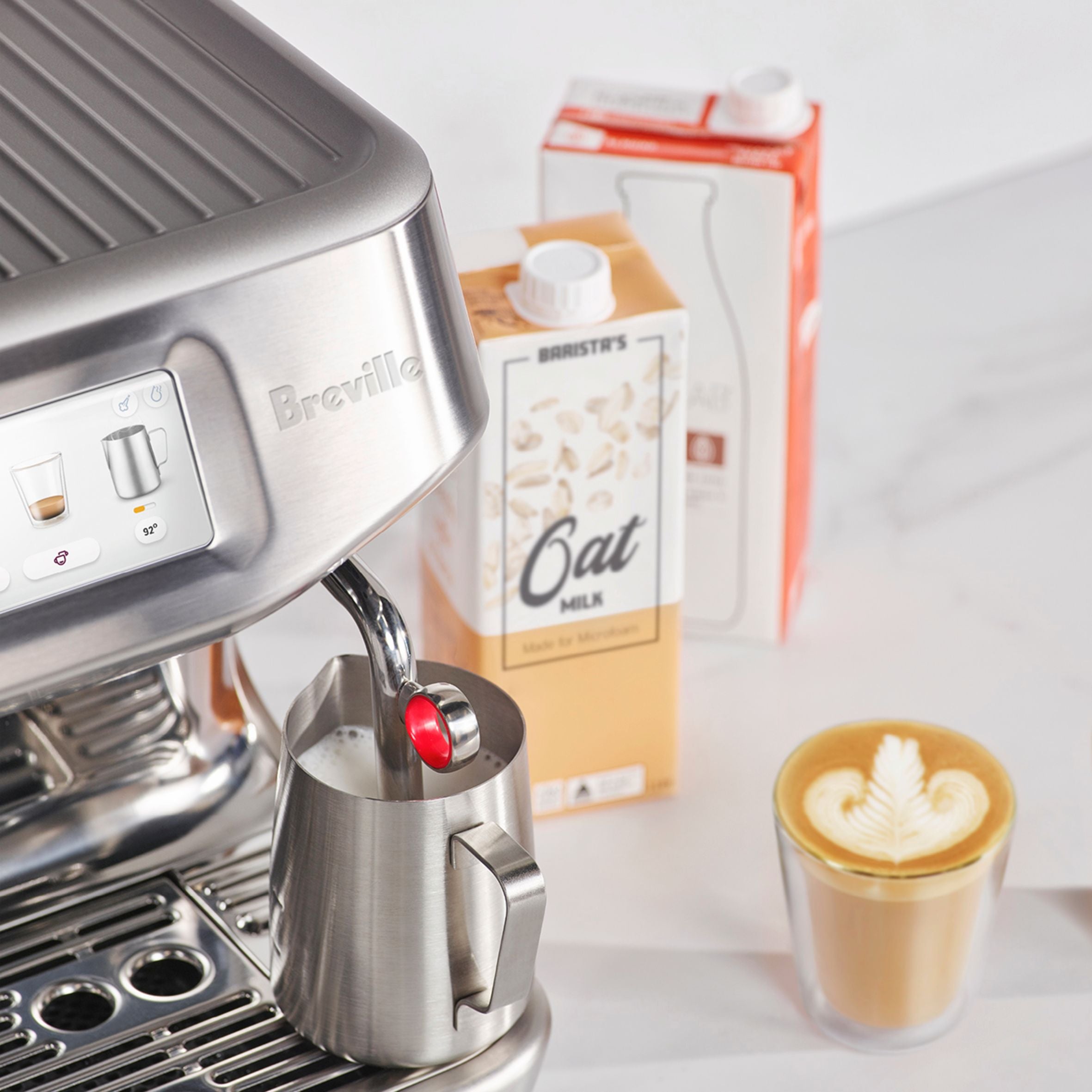 Breville Barista Touch Impress BES881BSS Espresso Machine - Automatic Milk Frother, Touch Screen Control for Perfect Coffee at Home, Office or Cafe