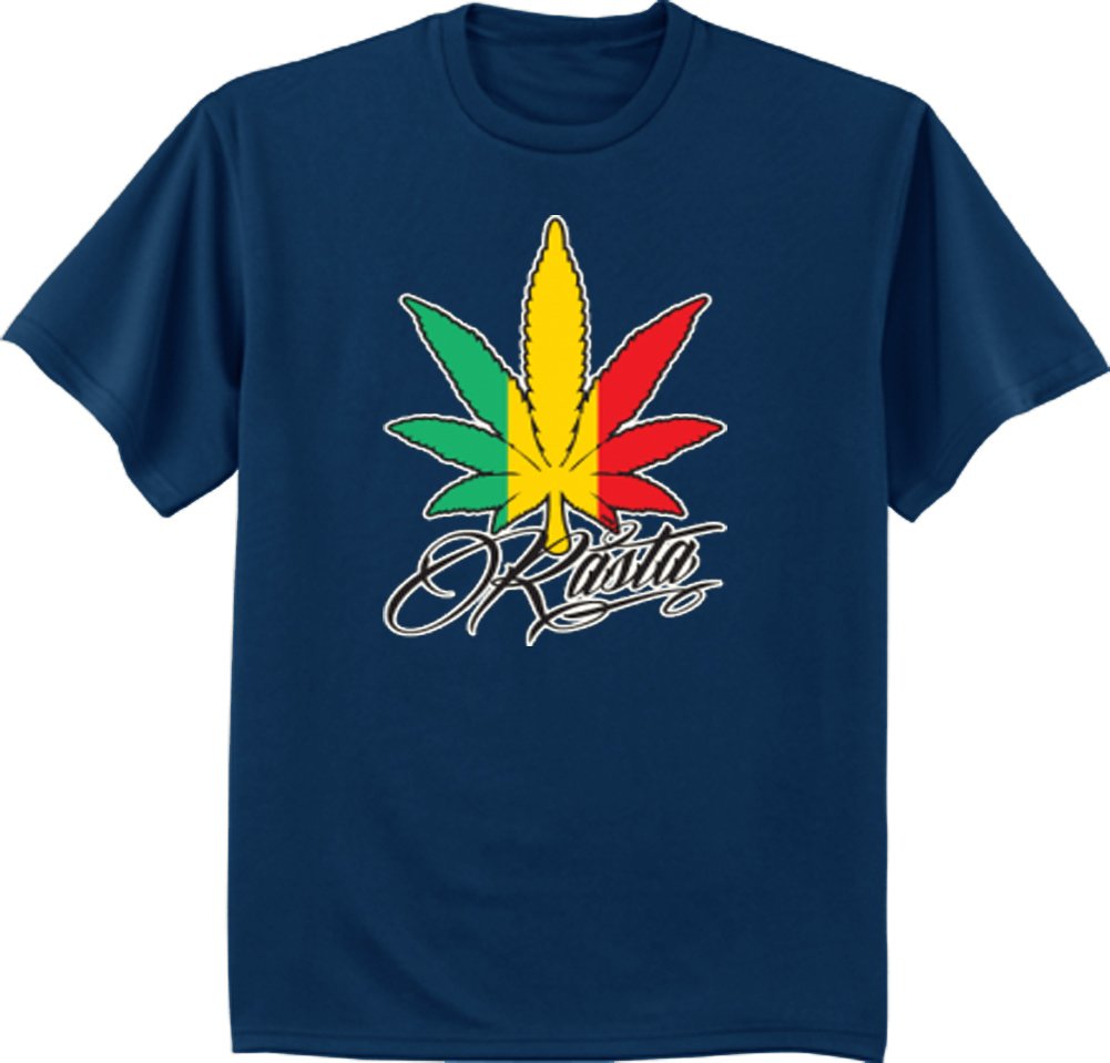 Big and Tall Rasta Pot Leaf Graphic T-Shirt for Men - Comfortable Cotton Tee for Casual Wear, Festivals & Street Style