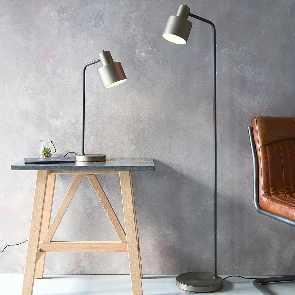 Endon Mayfield 1 Light Bronze Finish Table Lamp - Modern Desk Lamp for Bedroom, Living Room & Office - Warm Ambient Lighting for Home Decor