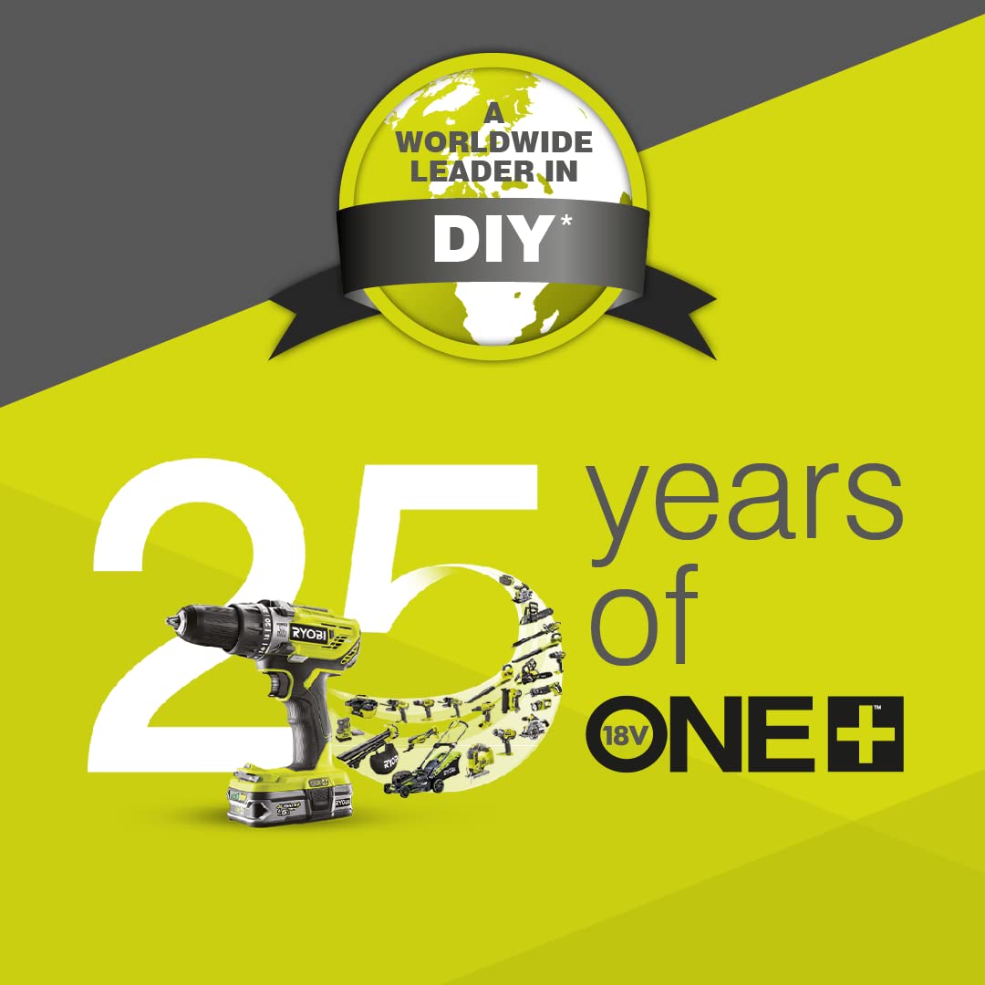 RYOBI RY18PCB-0 ONE+ 18V Cordless Patio Cleaner with Scrubbing Brush (Bare Tool) - Ideal for Cleaning Decks, Driveways & Outdoor Surfaces