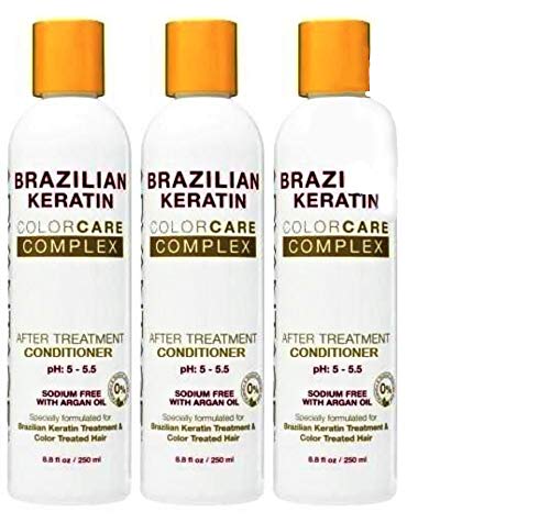 Post-Treatment Hair Conditioner - 8.8oz (250ml) - 3 Pack Value Bundle - Deep Moisturizing & Repair for Damaged Hair - Salon Quality Aftercare for Color-Treated, Bleached or Chemically Processed Hair