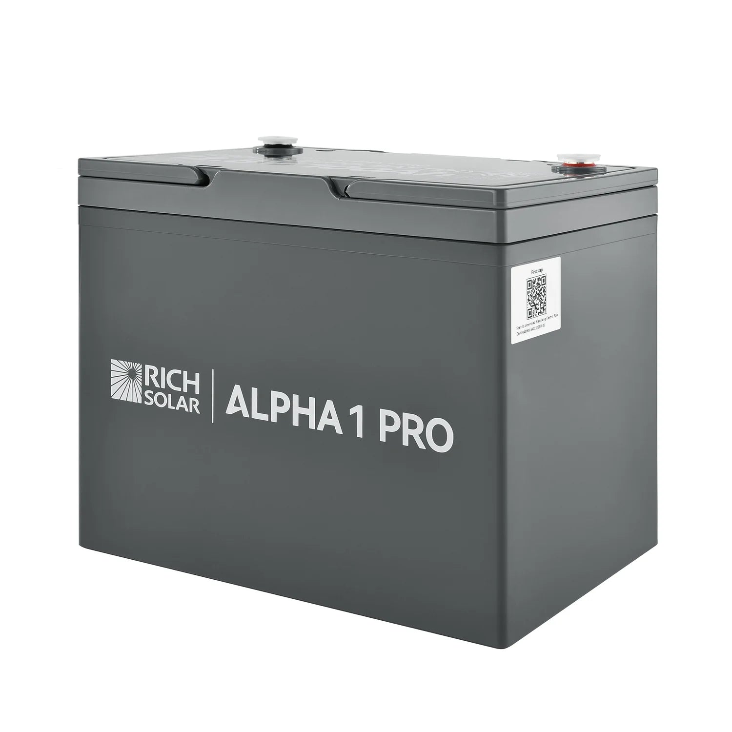 Rich Solar ALPHA 1 PRO 12V 100Ah LiFePO4 Lithium Iron Phosphate Deep Cycle Battery - Perfect for Solar Power Systems, RVs, Marine & Off-Grid Applications