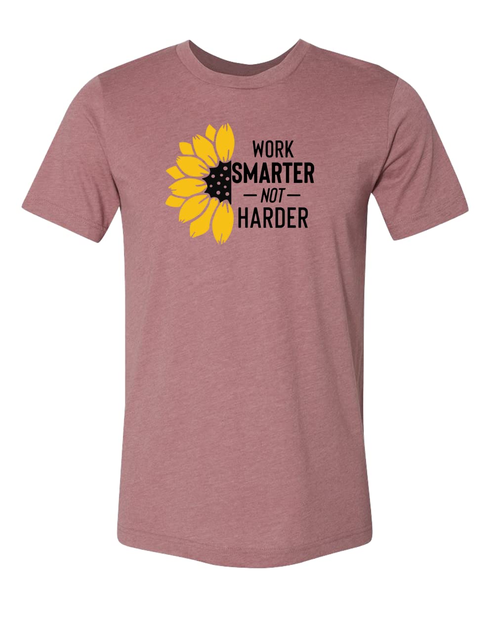 Work Smarter Not Harder Motivational T-Shirt - Inspirational Quote Tee for Office, Gym & Casual Wear - Men's & Women's Comfortable Cotton Shirt