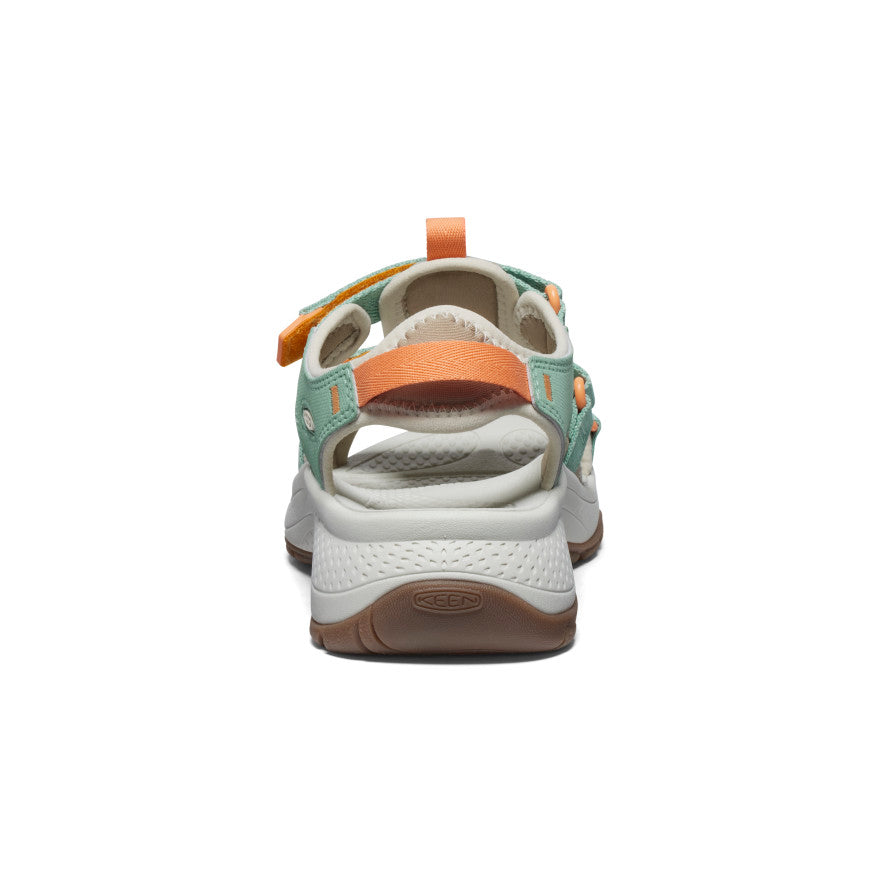 Women's Astoria West Open Toe Sandals - Granite Green & Tangerine | Comfortable Summer Casual Shoes for Beach, Vacation & Outdoor Activities