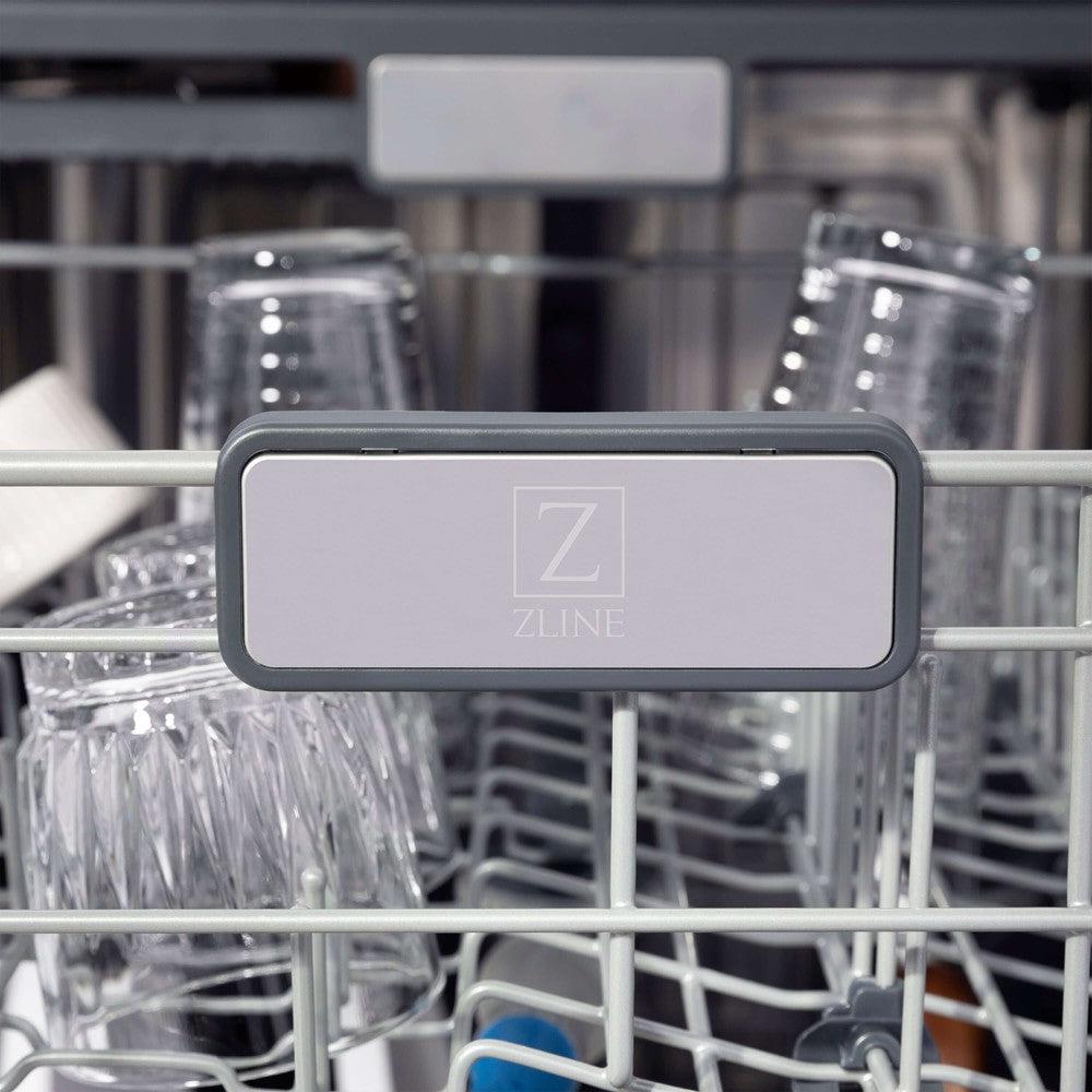ZLINE Autograph Edition 30-inch Stainless Steel Kitchen Package - Dual Fuel Range, Range Hood, Dishwasher & Refrigerator with External Water Dispenser - Champagne Bronze Accents (4AKPR RARHDWM30 CB) | Premium Kitchen Appliances for Modern Homes & Gourmet Cooking
