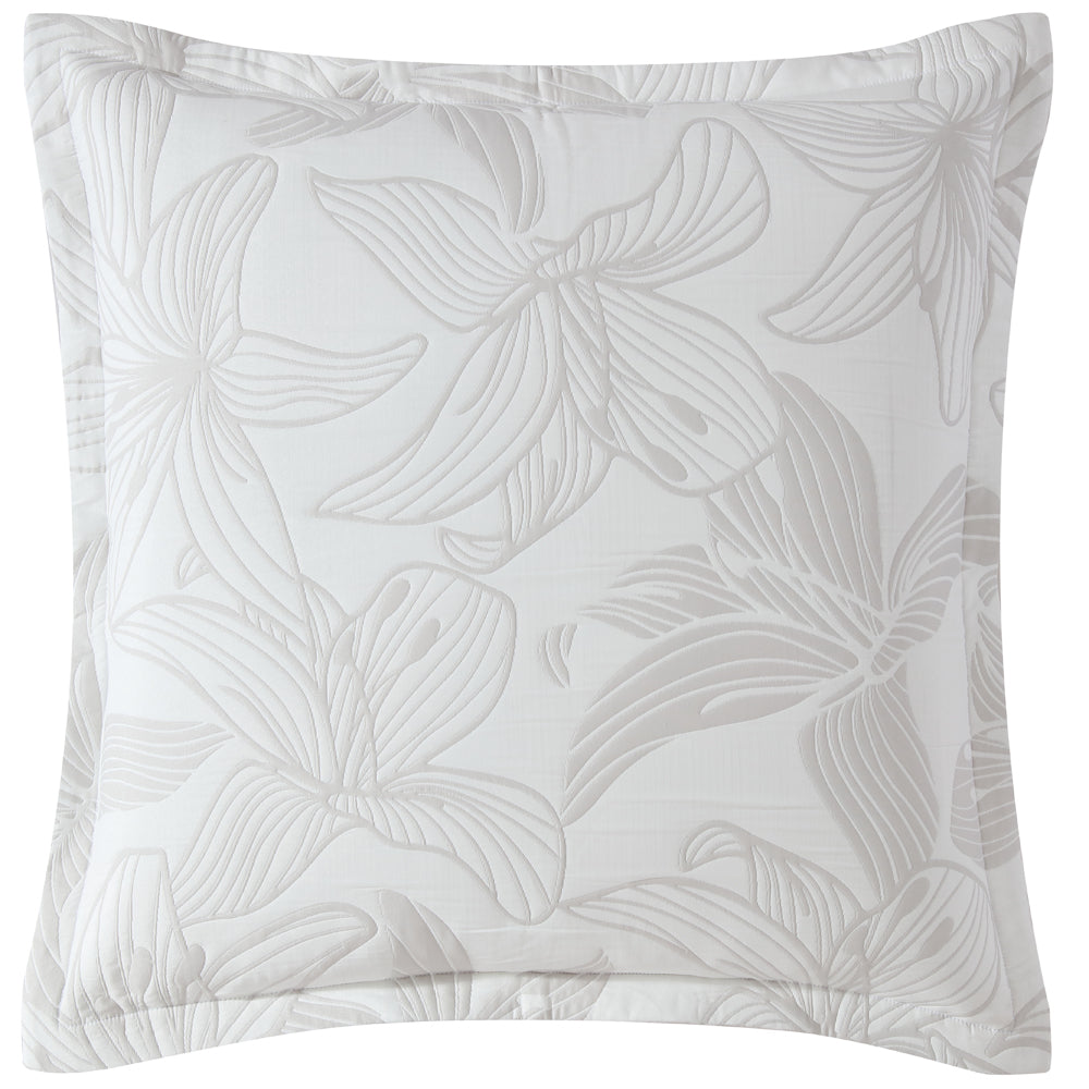 Grace Dove European Pillowcase - Luxury 100% Cotton Embroidered Pillow Cover for Bedroom Decor, Home & Hotel Use