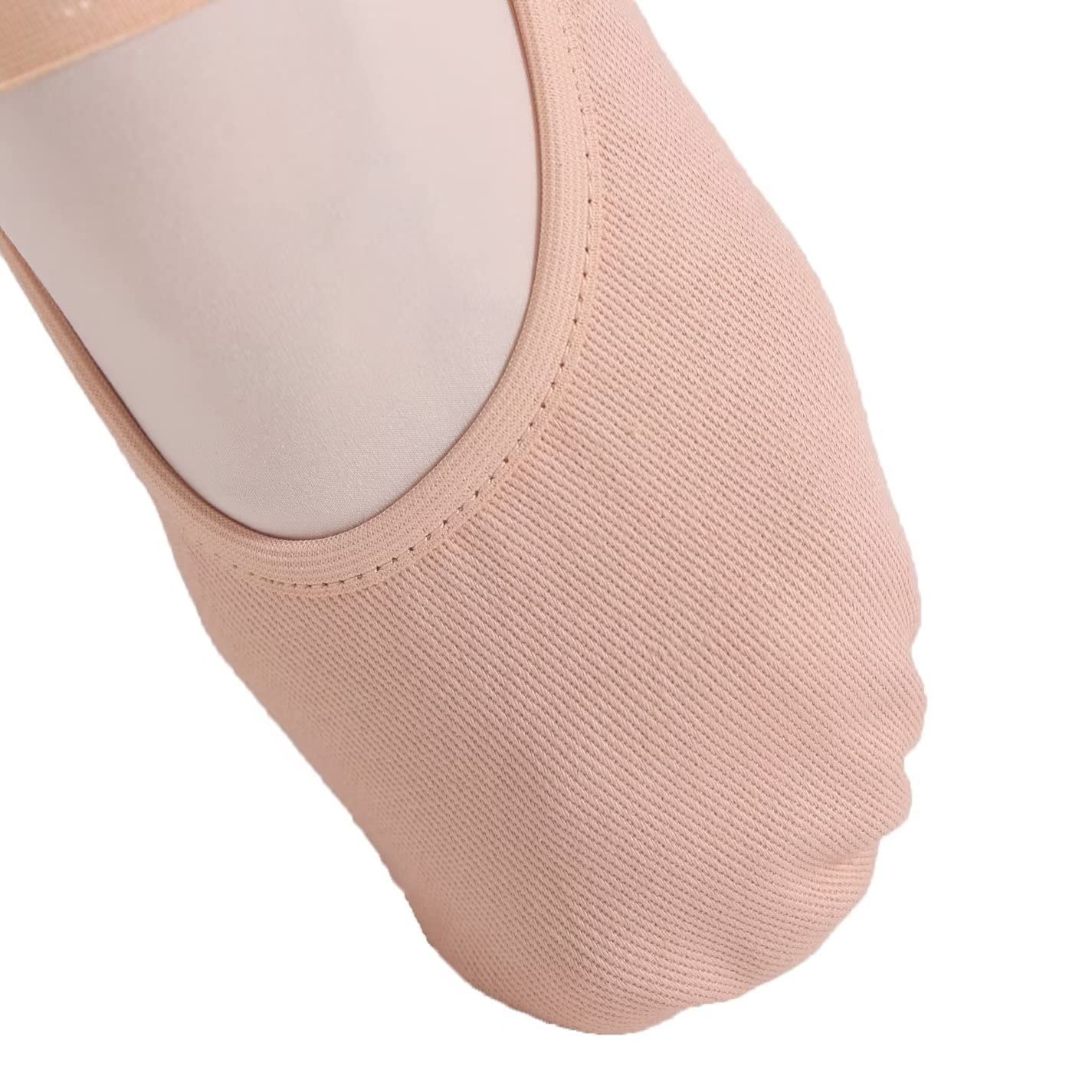 Girls Ballet Shoes - Stretch Canvas Split Sole Dance Slippers for Ballet, Jazz, Contemporary - Comfortable Ballet Flats for Adult/Kids/Boys/Toddler in Beige - Perfect for Dance Class, Recital & Practice