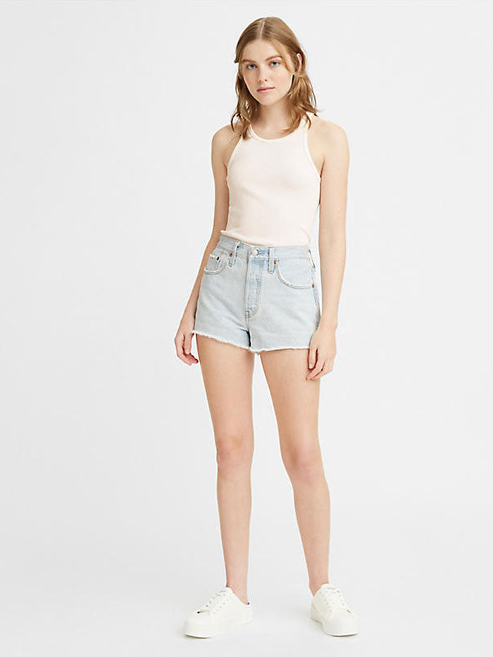 Levi's Women's 501 Original High Rise Shorts - Classic Fit, Distressed Denim | Perfect for Casual Outfits, Summer Wear & Street Style Fashion