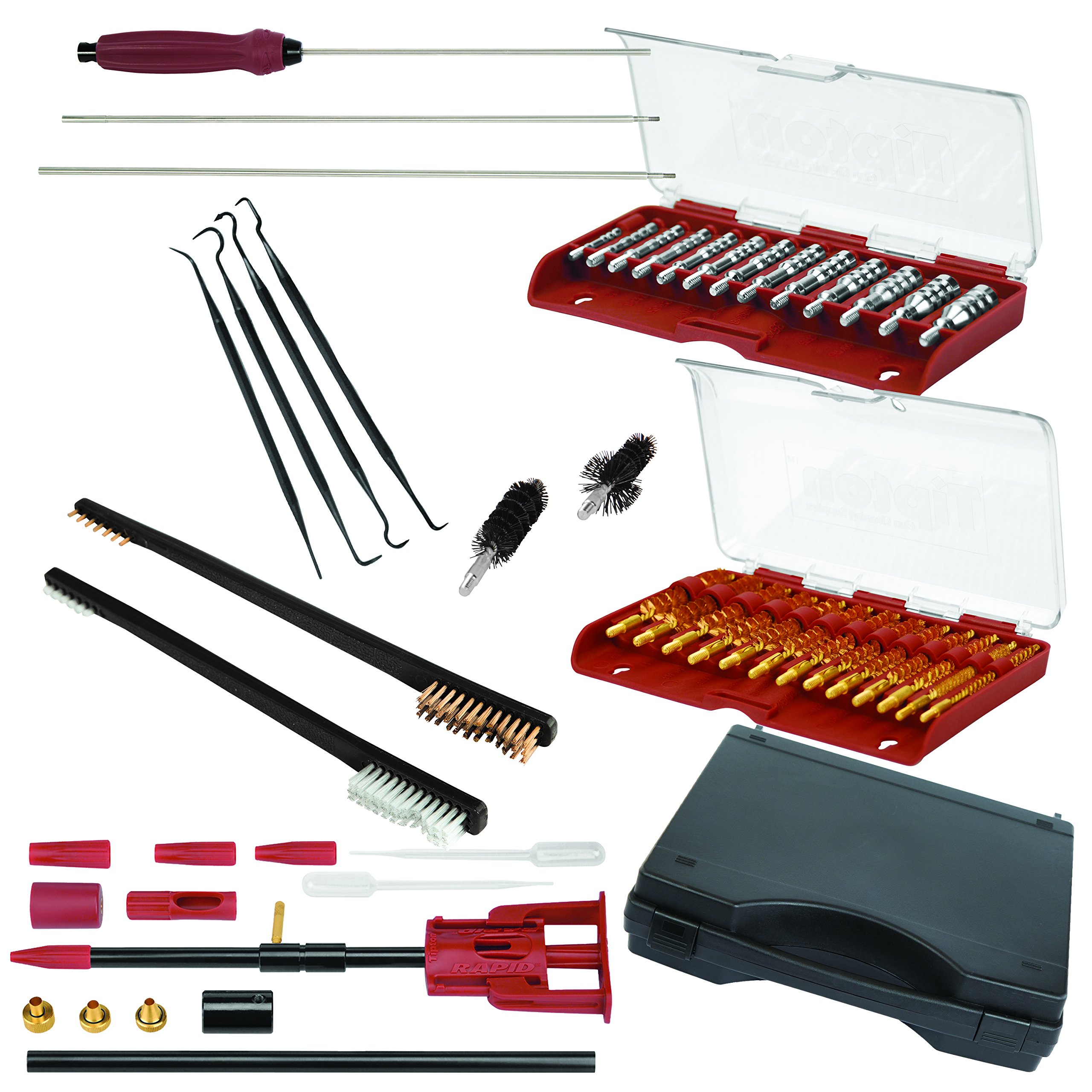 Tipton Gun Cleaning Kit with Jags & Brushes - for Firearm Maintenance & Storage