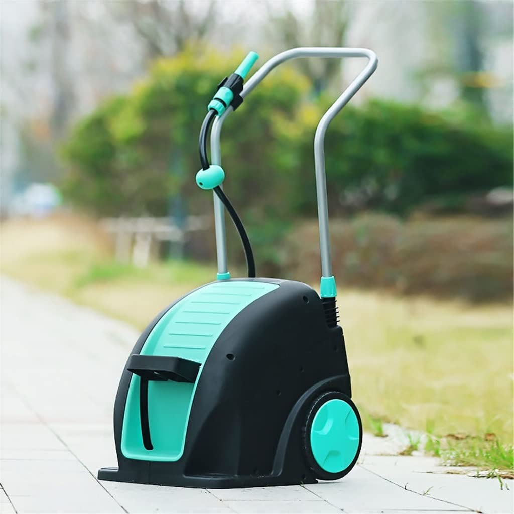 GPPZM Automatic Retractable Garden Hose 30m - Expandable Water Hose for Household, Yard, Flower Watering & Outdoor Cleaning (Color: Green) - Perfect for Lawn Care, Car Washing and Pet Bathing