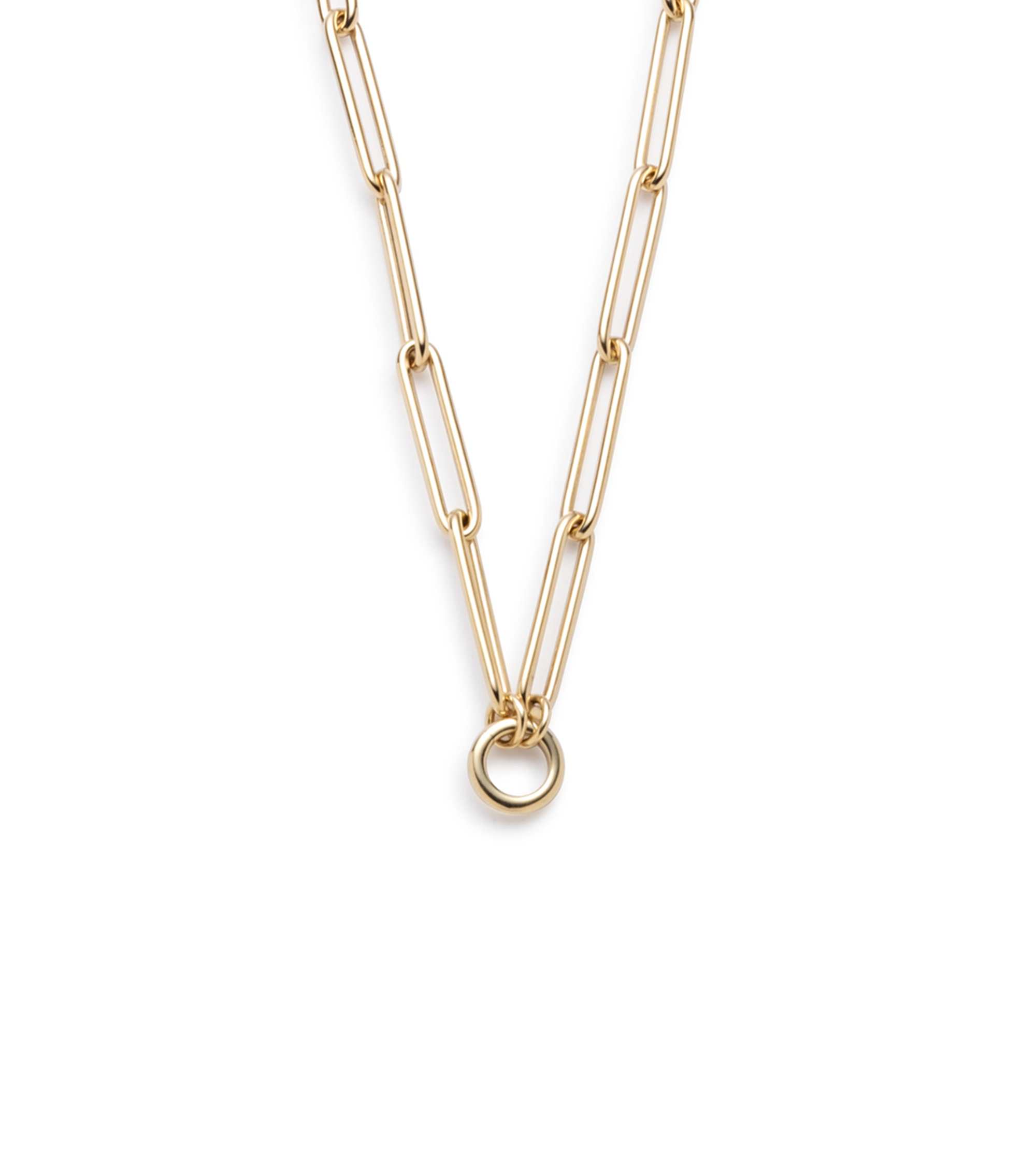 Extended Clip Open Chain with Mini Chubby Annex Link - Fashion Jewelry for Women, Trendy Layered Necklace for Daily Wear & Special Occasions