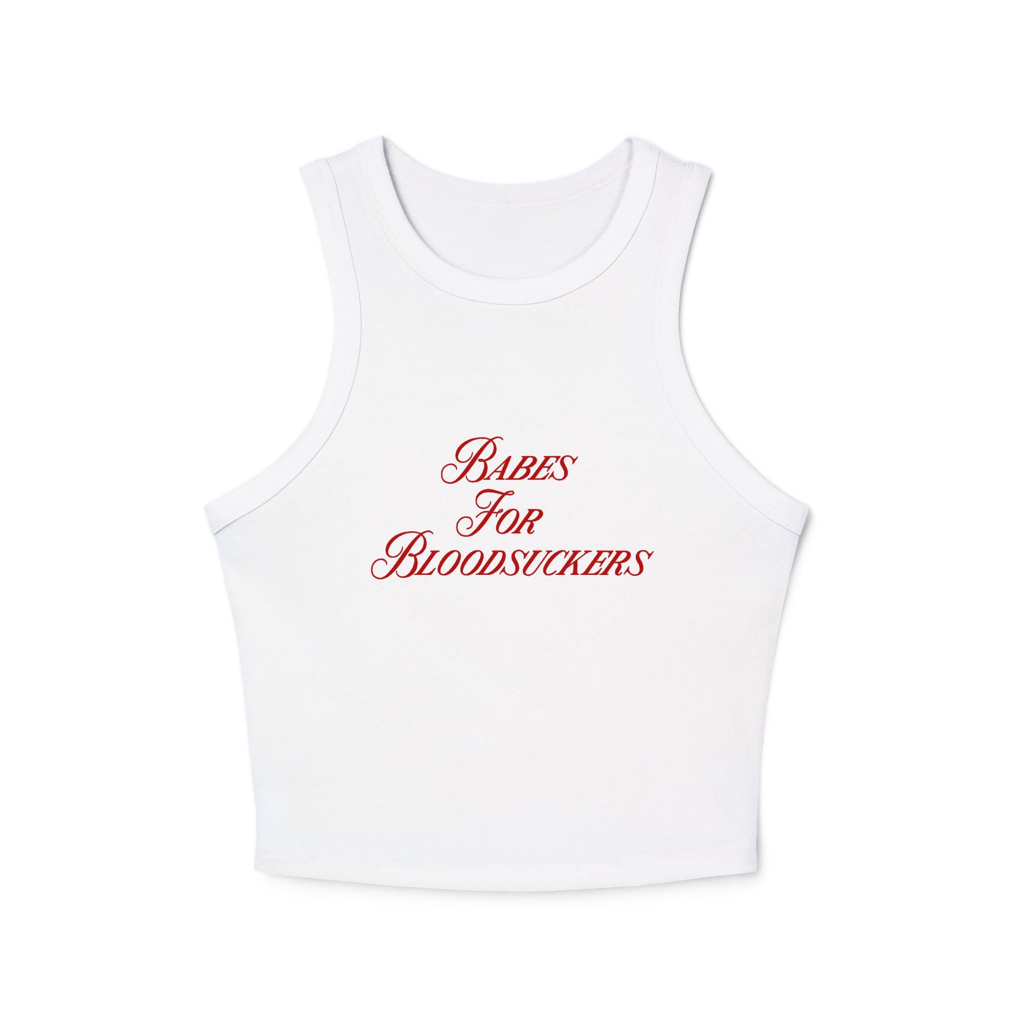 Babes for Bloodsuckers Women's Graphic Tank Top - Vampire Themed Casual Tee for Halloween, Cosplay & Gothic Fashion