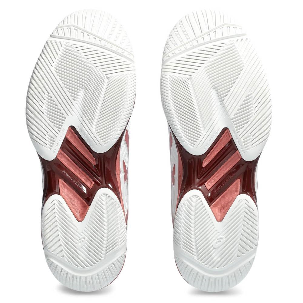 ASICS Solution Speed FF 2 Women's Tennis Shoes - Lightweight Performance Court Shoes for Women (White/Light Garnet) | Perfect for Competitive Matches & Training Sessions