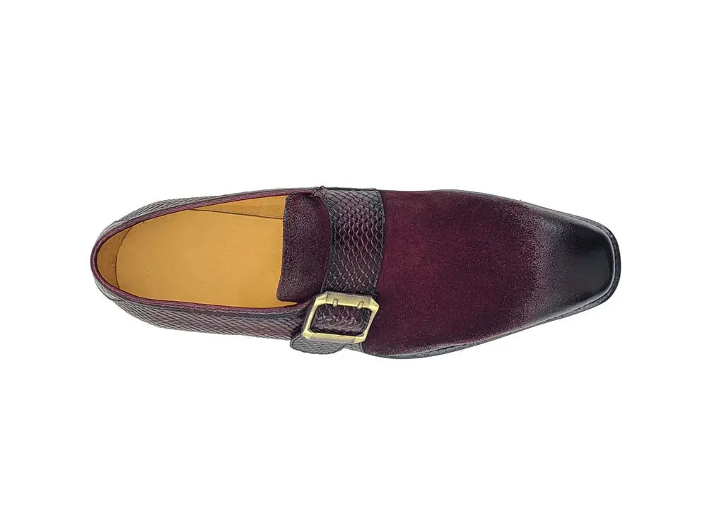 Stylish Multi Media Buckle Monkstrap Slip-On Shoes for Men - Perfect for Business Casual & Office Wear
