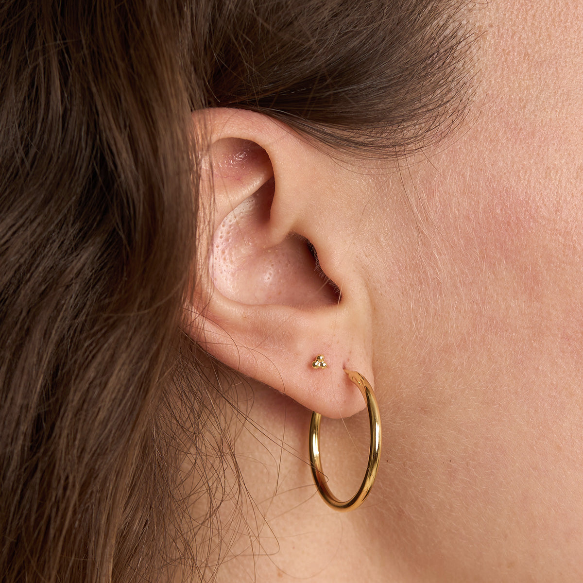14K Gold Hoop Earrings for Women - Sleek & Stylish Sleepers for Everyday Wear & Special Occasions