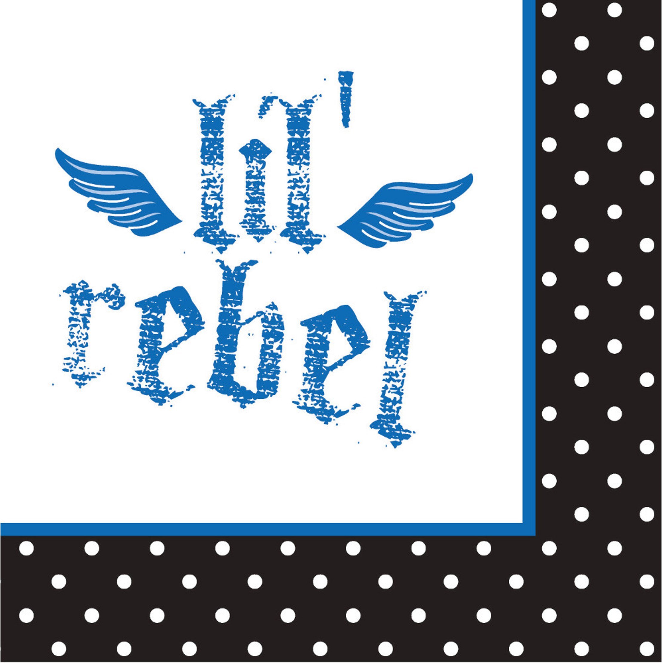 16-Pack Disposable Paper Beverage Napkins - Perfect for Birthday Parties, Weddings & Events - Rebel Themed Design - Bulk Party Supplies for Drinks & Cocktails