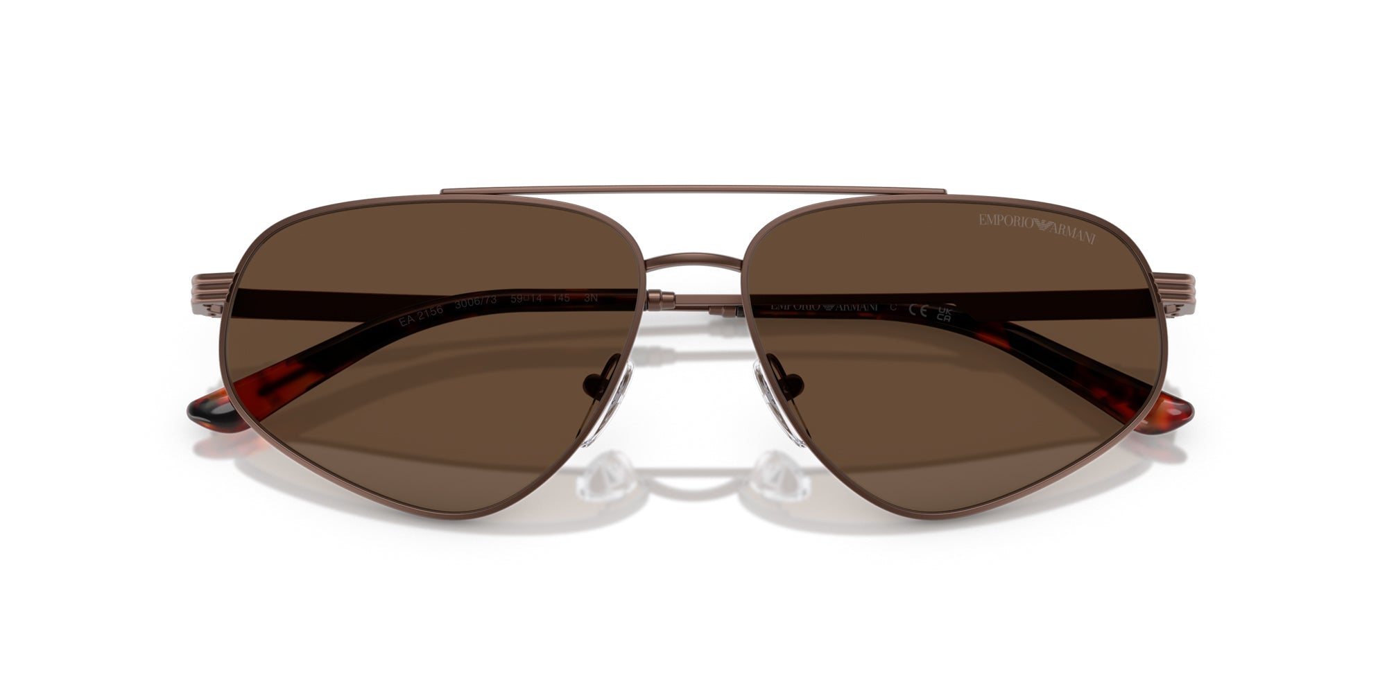 Emporio Armani EA2156 Sunglasses - Polarized UV Protection Aviator Style for Men & Women - Perfect for Driving, Travel & Outdoor Activities