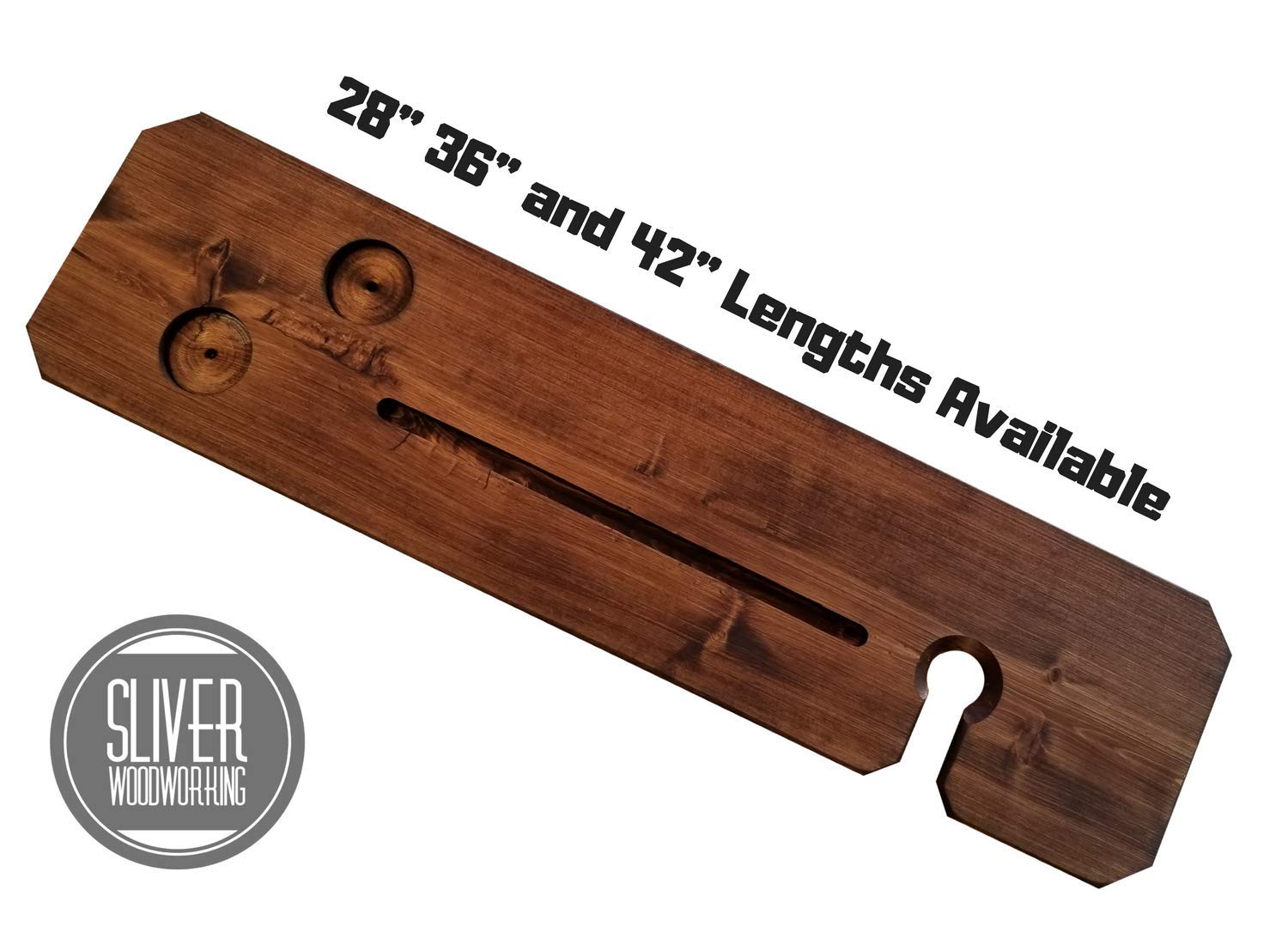 Bathtub Tray with Tablet Holder - Adjustable Wooden Bathtub Caddy for Bath Relaxation, Reading & Wine - Silver Finish Bath Accessories for Spa Experience at Home