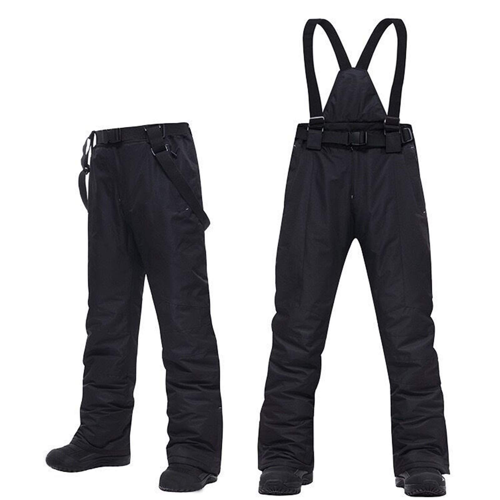 Men's Waterproof Insulated Snow Bibs - Windproof Ripstop Snowboard & Ski Overalls for Winter Sports - Perfect for Snowboarding, Skiing, and Cold Weather Outdoor Activities