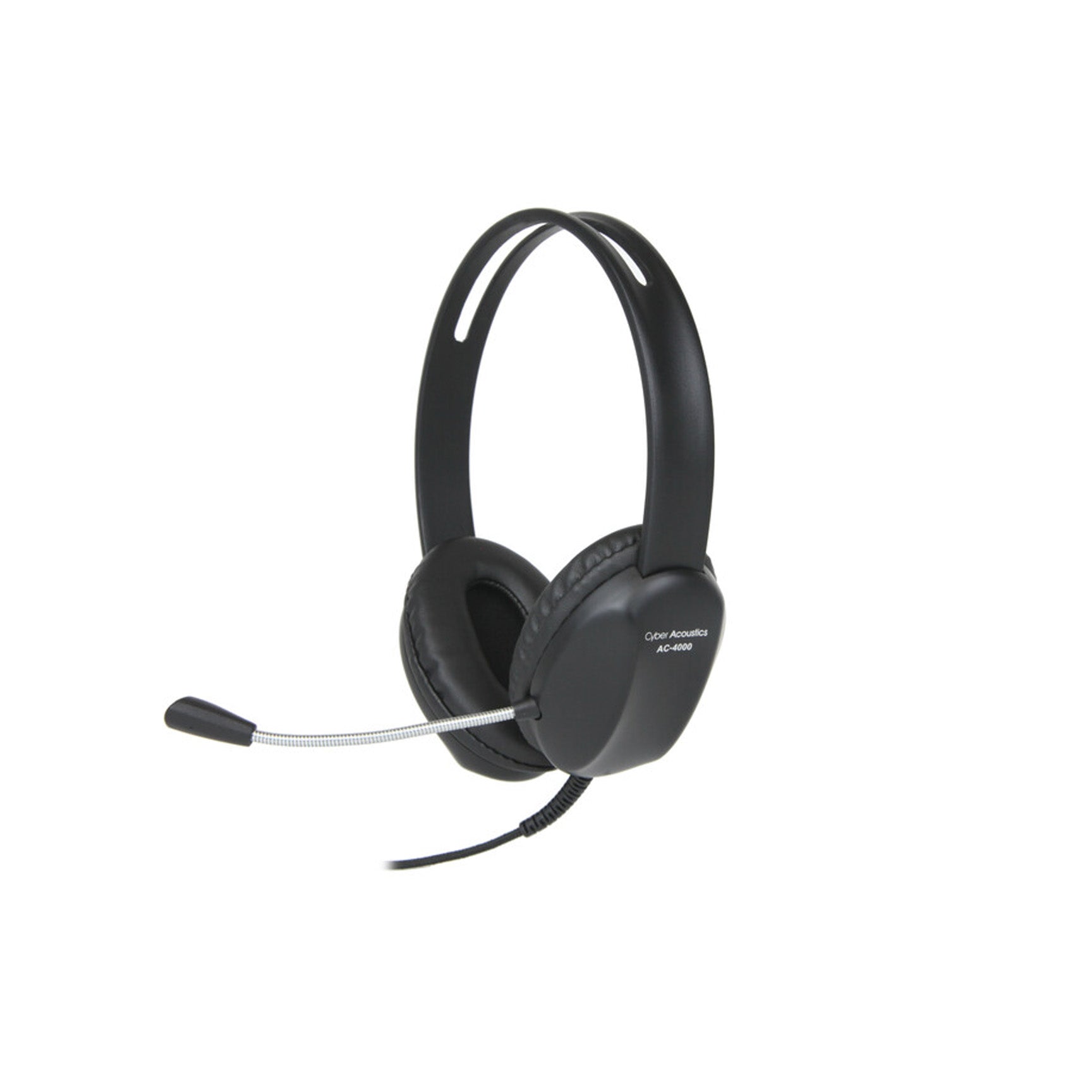 Cyber Acoustics AC 4000 Stereo Headset with Microphone - Noise Cancelling Over-Ear Headphones for Gaming, Online Classes & Remote Work