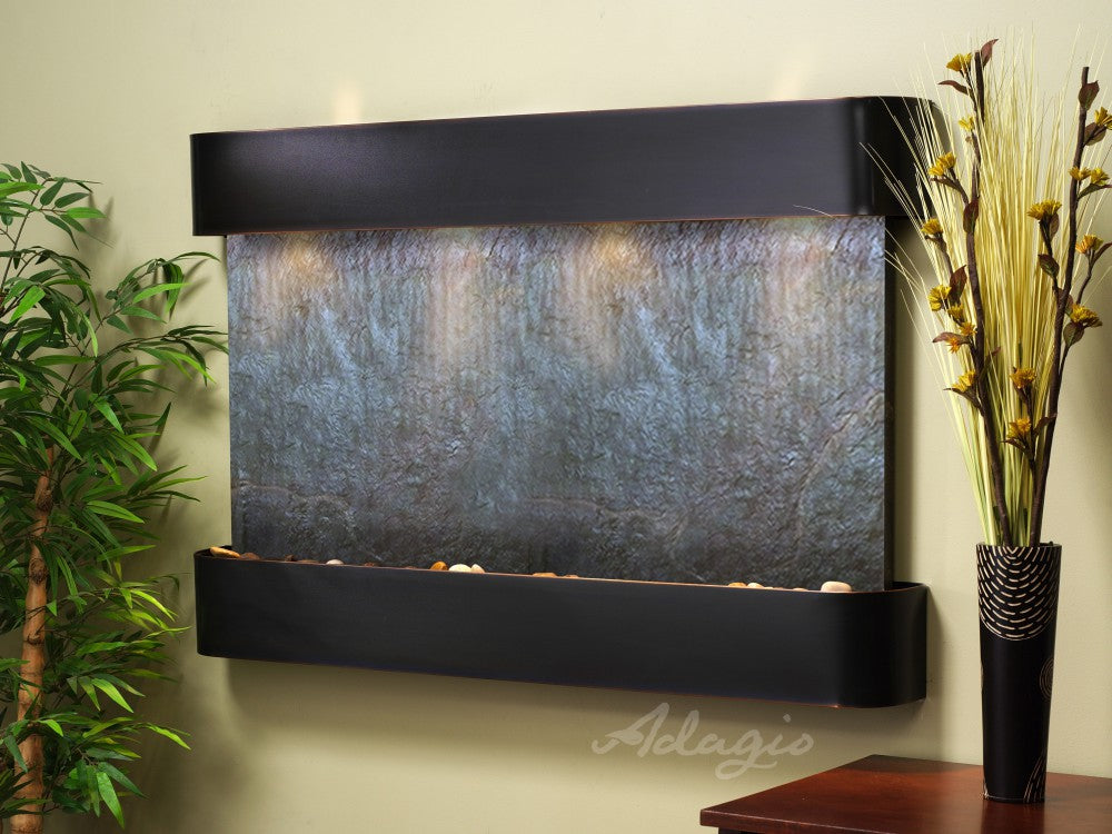 Adagio Sunrise Springs SSR1511 Round Blackened Copper Black Featherstone - Perfect for Home Decor, Bathroom, and Kitchen Accents