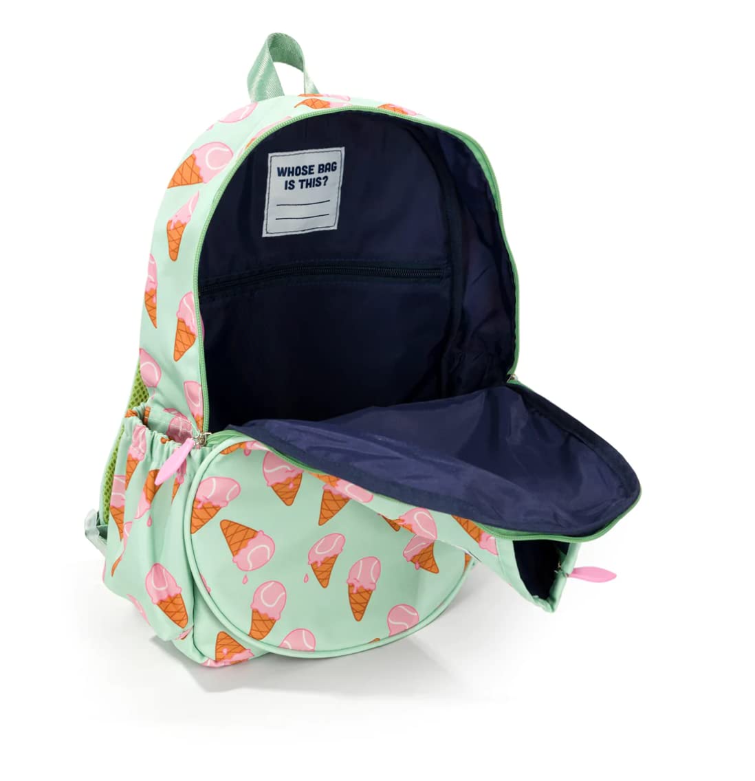 Ame & Lulu Little Love Tennis Backpack for Kids - Cute Pink Sports Bag for Girls, School Backpack with Insulated Lunch Box Pocket - Perfect for Tennis Practice, School, and Travel