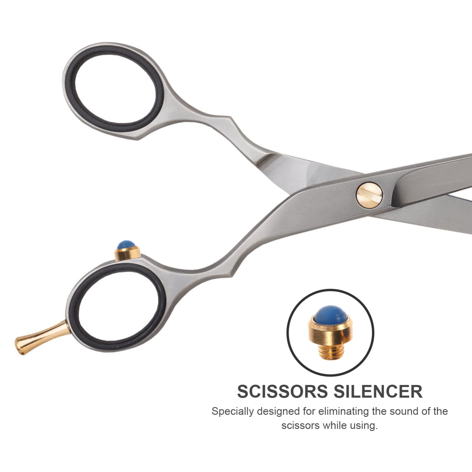 Balacoo Hair Scissors Muffler Bumpers - 5PCS Professional Hairdressing Shears Silencers for Salon & Home Barber Use | Noise Reduction Accessories for Hair Cutting Scissors