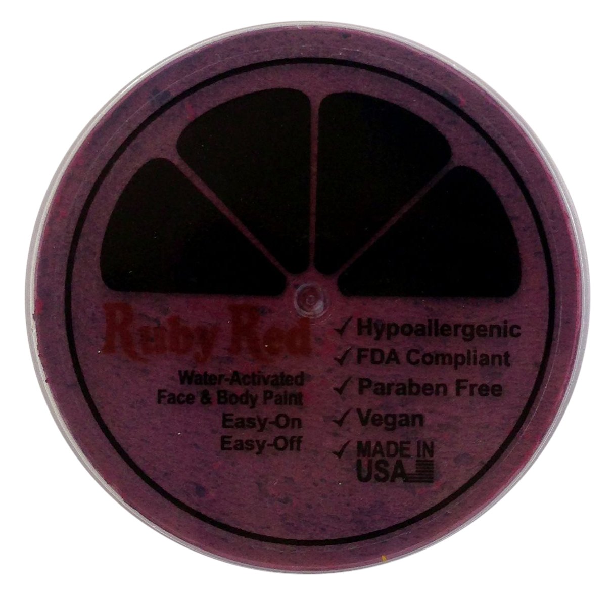 Ruby Red Face Paint - 75ML (2.5oz) Professional Water-Based Makeup for Halloween, Cosplay & Body Art | Safe, Non-Toxic & Vibrant Wild Grape Color