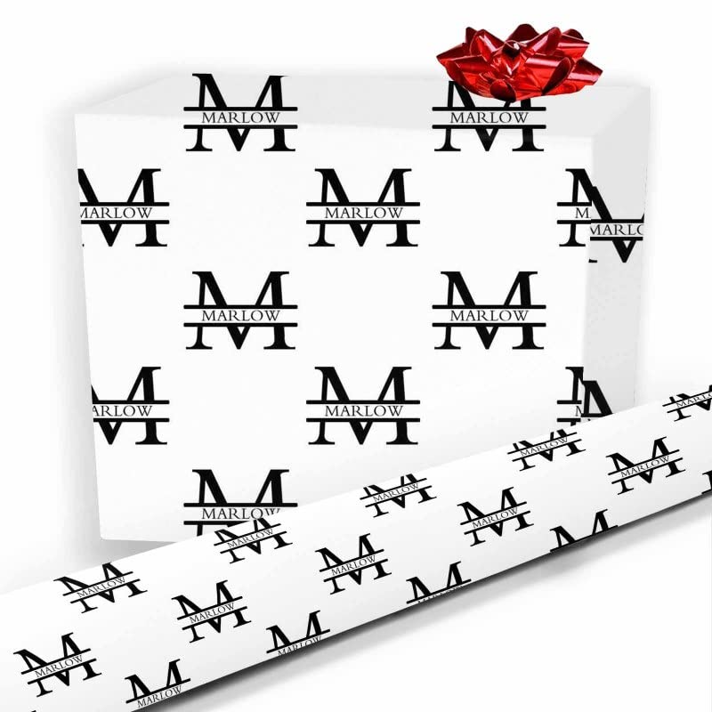 Custom Birthday Wrapping Paper with Personalized Name - 58