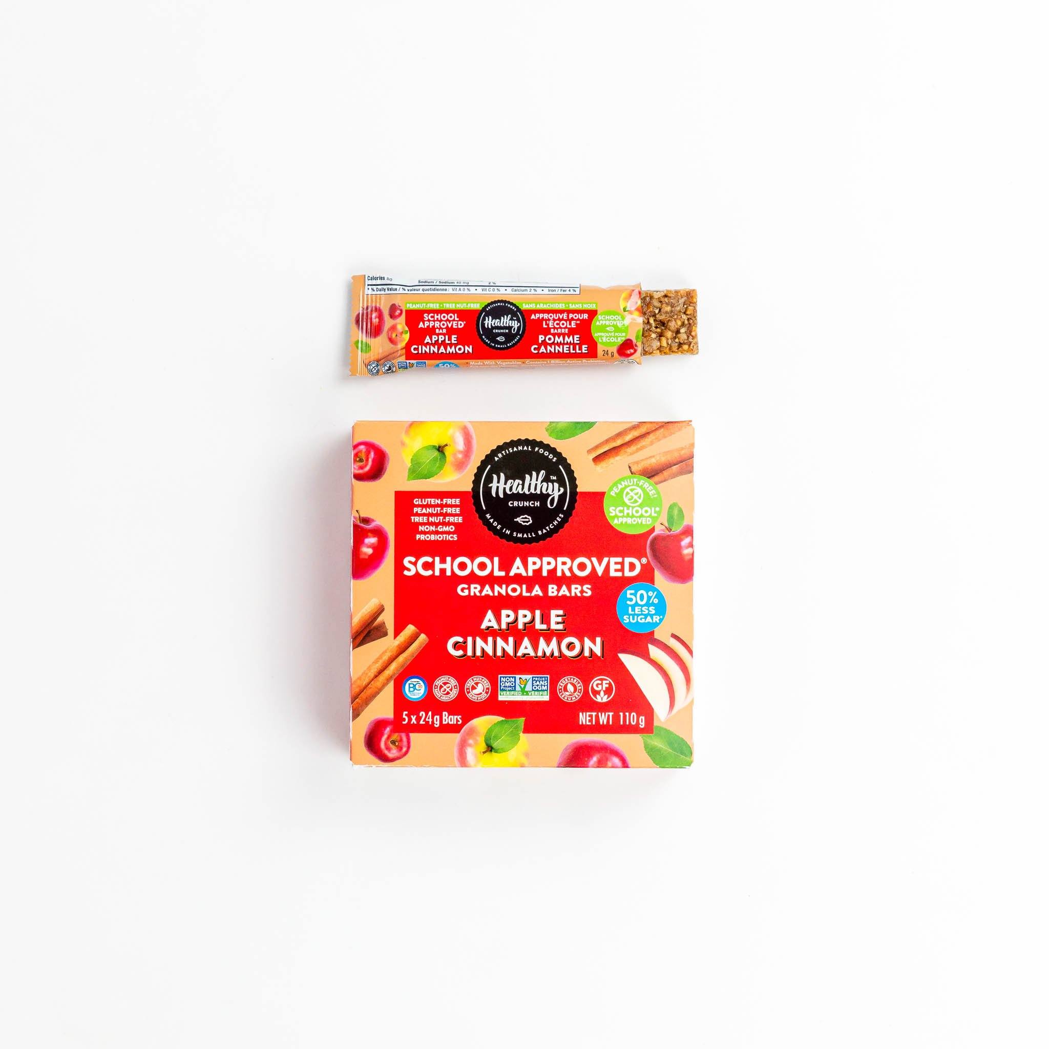 Healthy Apple Cinnamon Granola Bars - Gluten Free Snacks for Breakfast, Hiking & On-the-Go Energy Boost | Bulk Pack 12ct