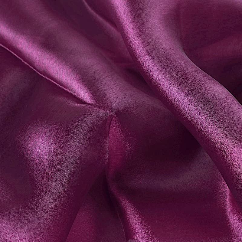 50 Eggplant Purple Extra Wide Premium Chiffon Chair Sashes - Elegant Wedding, Bridal Shower & Party Decorations for Chairs, Tables & Venue Decor