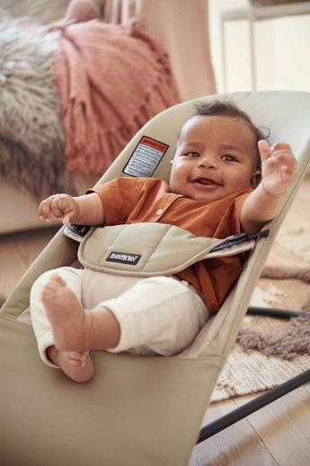 BabyBjorn Bouncer Balance Soft - Premium Cotton & Jersey Baby Bouncer Seat for Newborns to Toddlers - Perfect for Soothing, Playtime & Hands-Free Parenting at Home