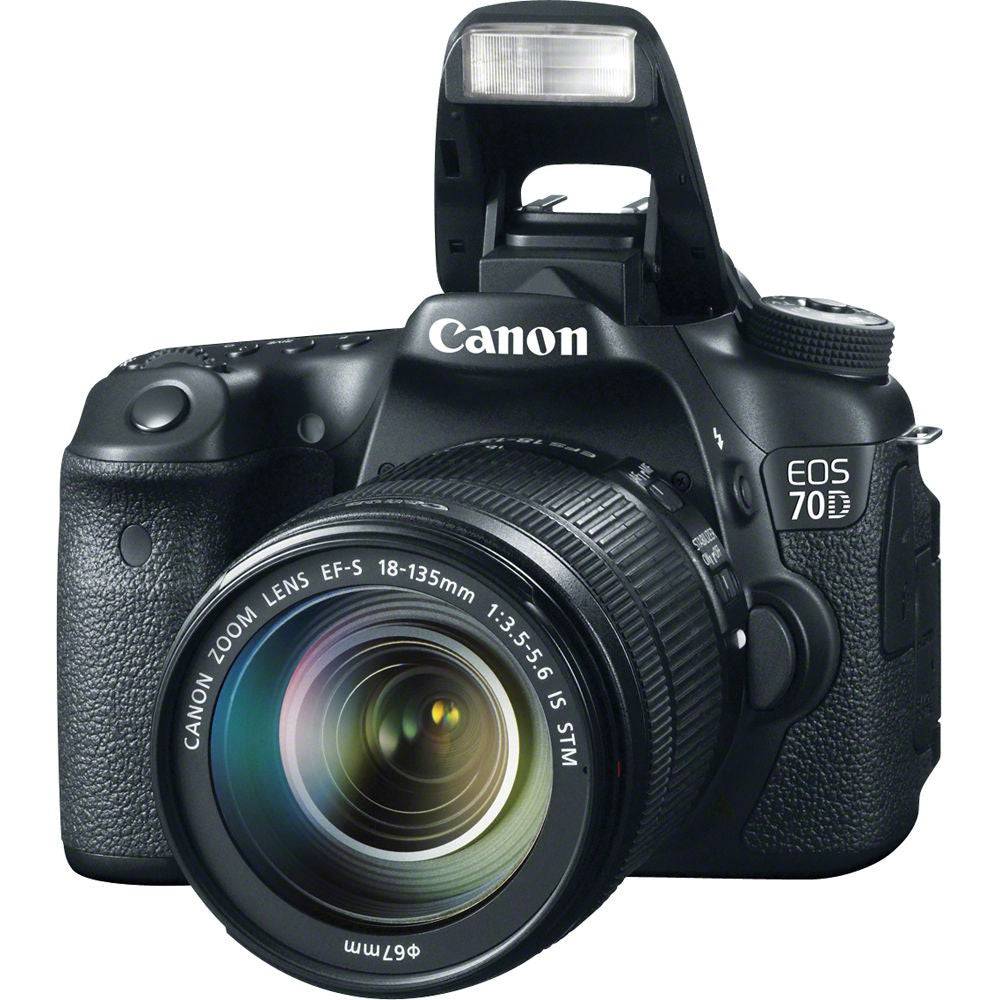 Canon EOS 70D/80D DSLR Camera with 18-135mm f/3.5-5.6 STM Lens - Professional Photography for Travel, Sports & Portraits - USA Version