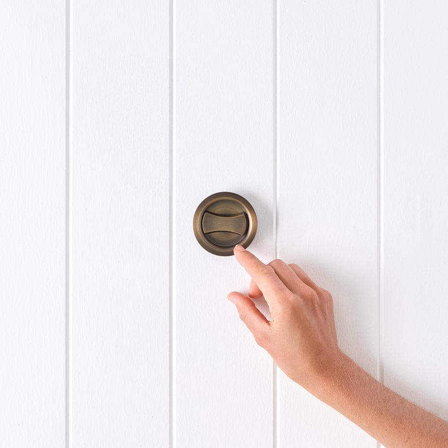Vintage Antique Brass Sliding Door Lock - Secure & Stylish for Home, Office, and Cabinet Doors
