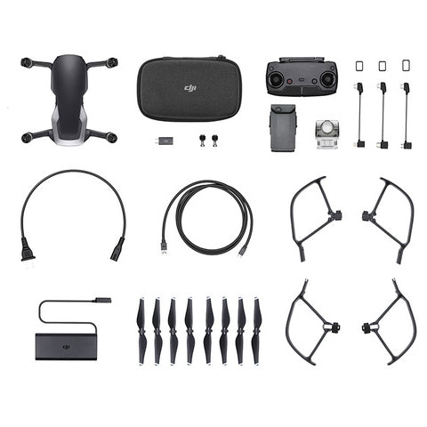 DJI Mavic Air Fly More Combo Drone with 4K Camera - Onyx Black | Portable Foldable Quadcopter for Aerial Photography, Travel & Outdoor Adventures