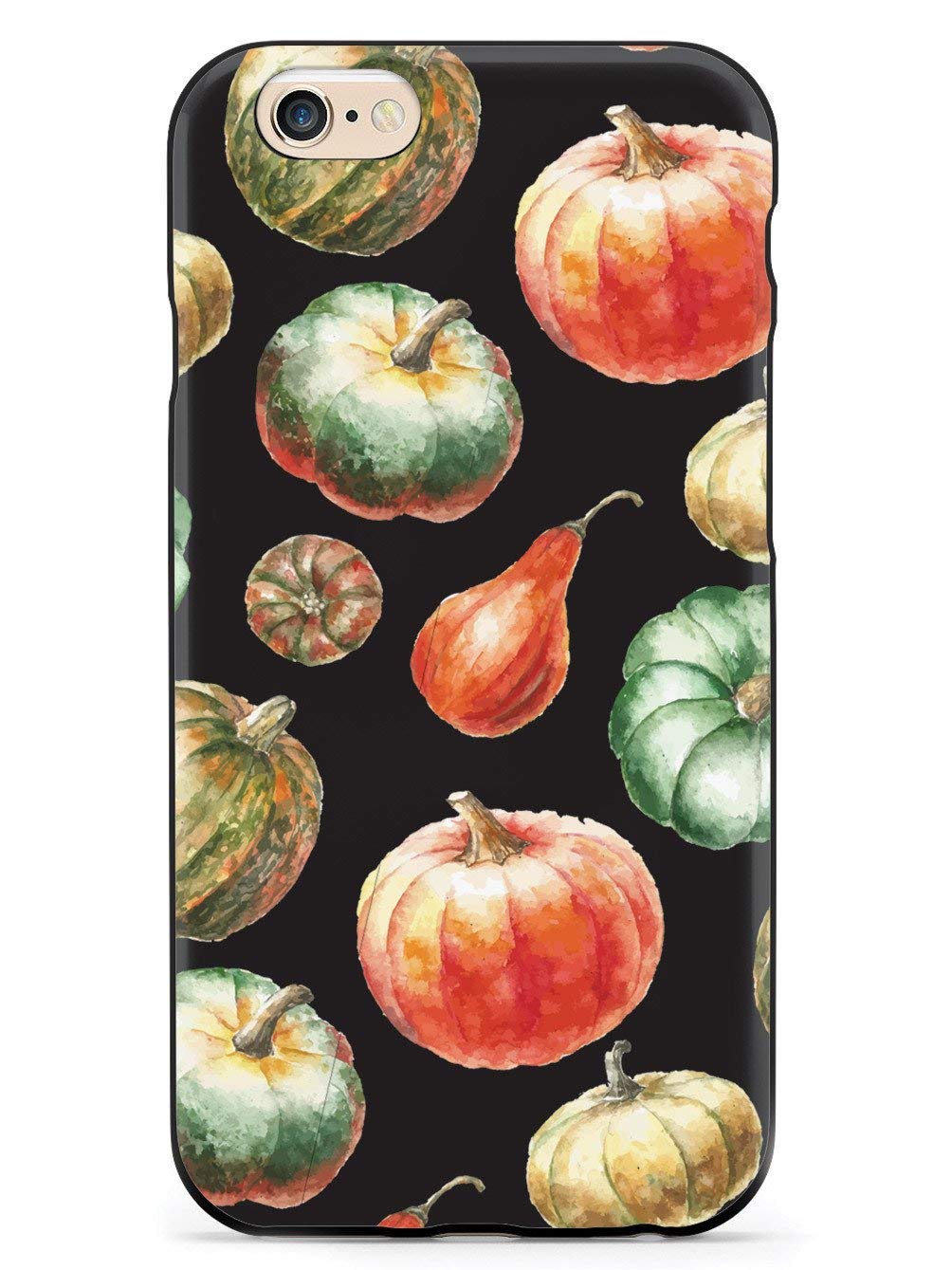 Premium 3D Textured Protective Case for iPhone 6 Plus/6s Plus - Watercolor Pumpkins Design - Shockproof & Slim Cover - Perfect for Everyday Use, Travel & Outdoor Activities
