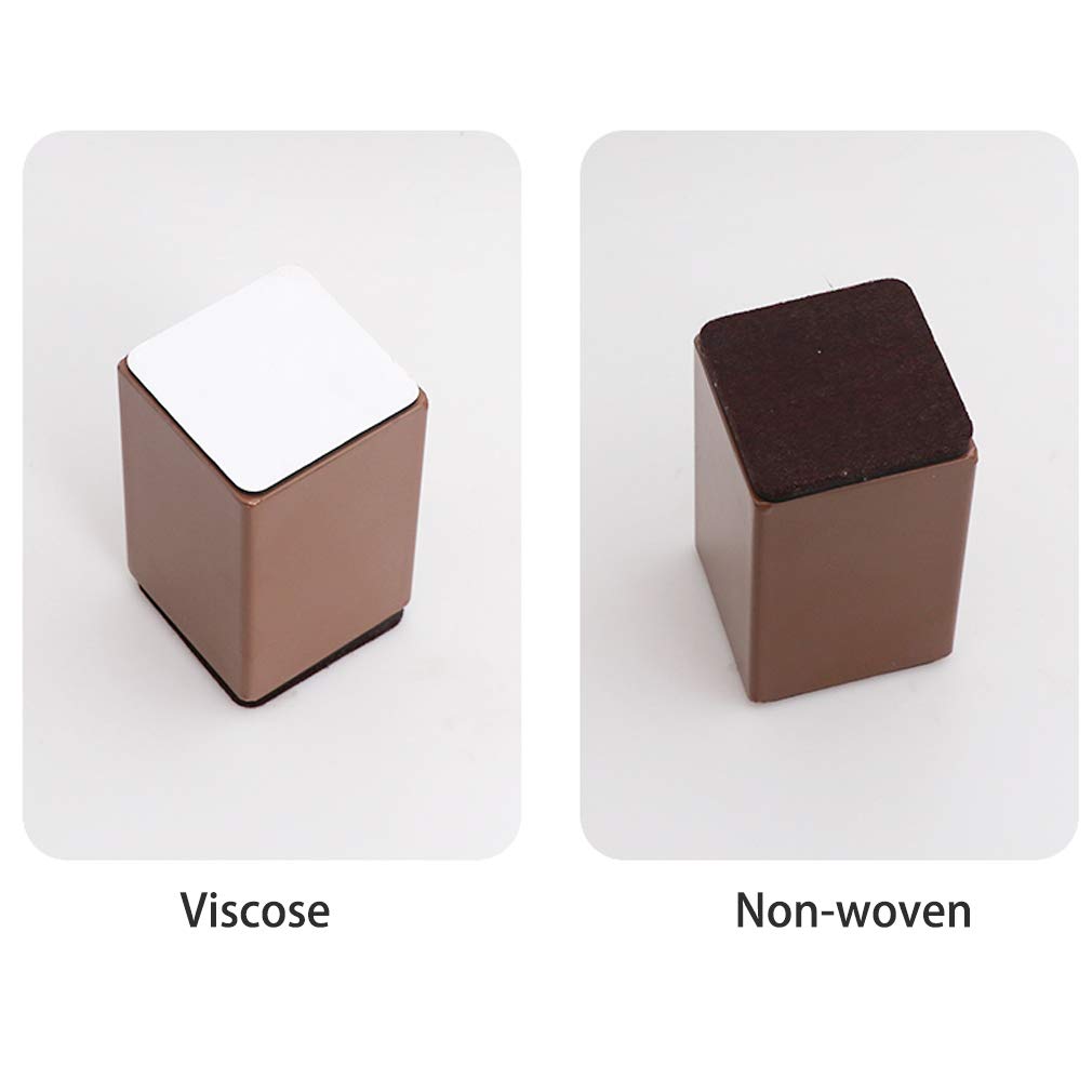 Carbon Steel Square Furniture Legs - 5cm Self-Adhesive Bed & Table Risers for Sofa, Cabinet - Heavy Duty Non-Slip Pads for Home & Office Use