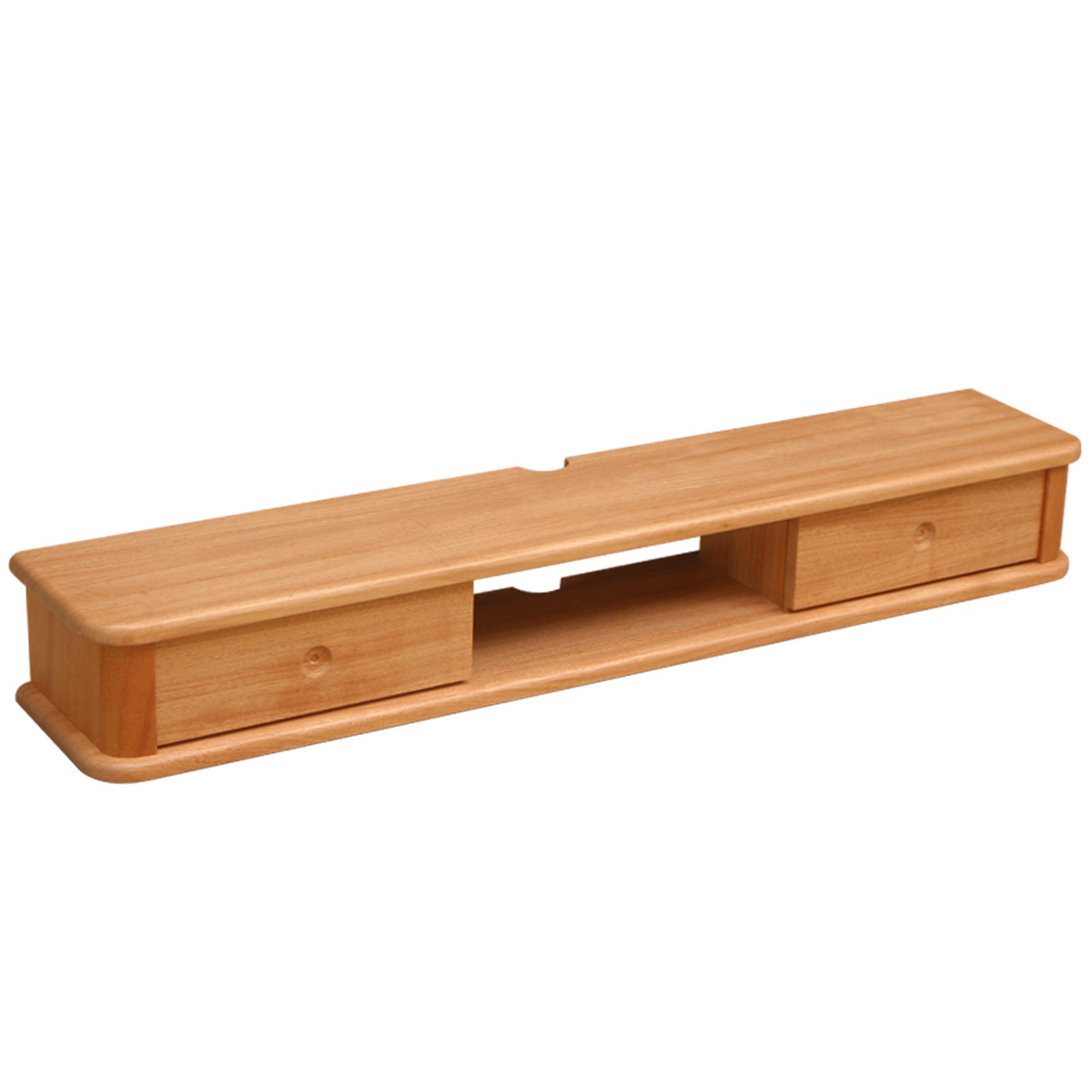 Wall-Mounted TV Shelf with Drawer - Storage for Router, DVDs & Decor - Living Room & Bedroom Use