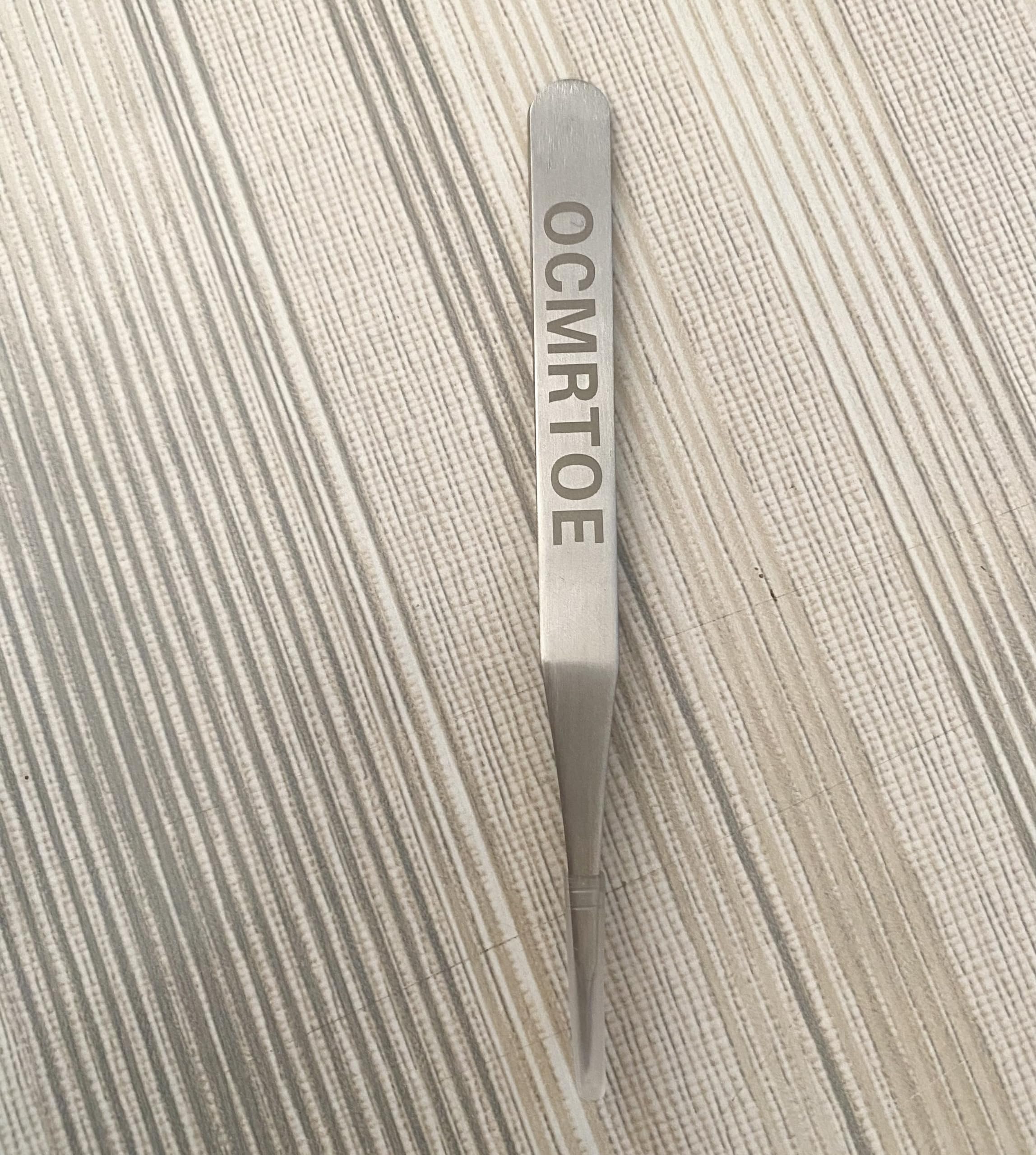 2PCS OCMRTOE Precision Tweezers Set - Anti-Static Stainless Steel Curved Tweezers for Electronics, Lab Work, Jewelry Making, Crafts & Soldering - Perfect for DIY Projects, Watch Repair & Eyebrow Grooming