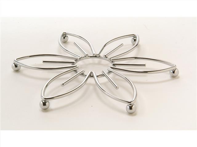 Premium Flat Metal Flower Trivet - Heat Resistant & Decorative Kitchen Accessory for Hot Pots, Pans, and Serving Dishes - Perfect for Dining, Entertaining, and Home Decor