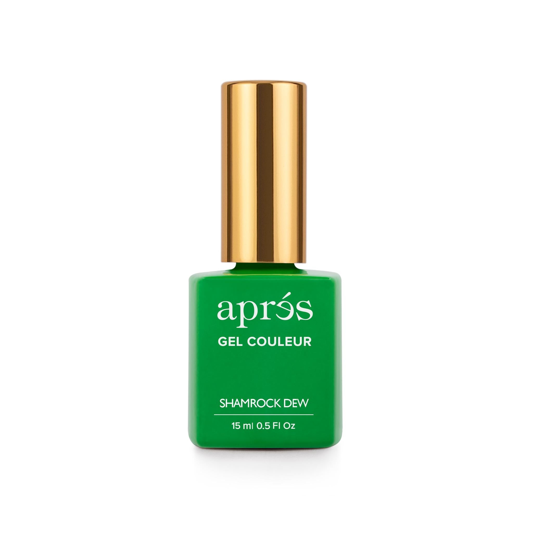 Apres Gel Polish - Shamrock Dew Green Nail Lacquer for Gel Manicures | Long-Lasting & High Shine | Perfect for St. Patrick's Day & Spring Nail Art