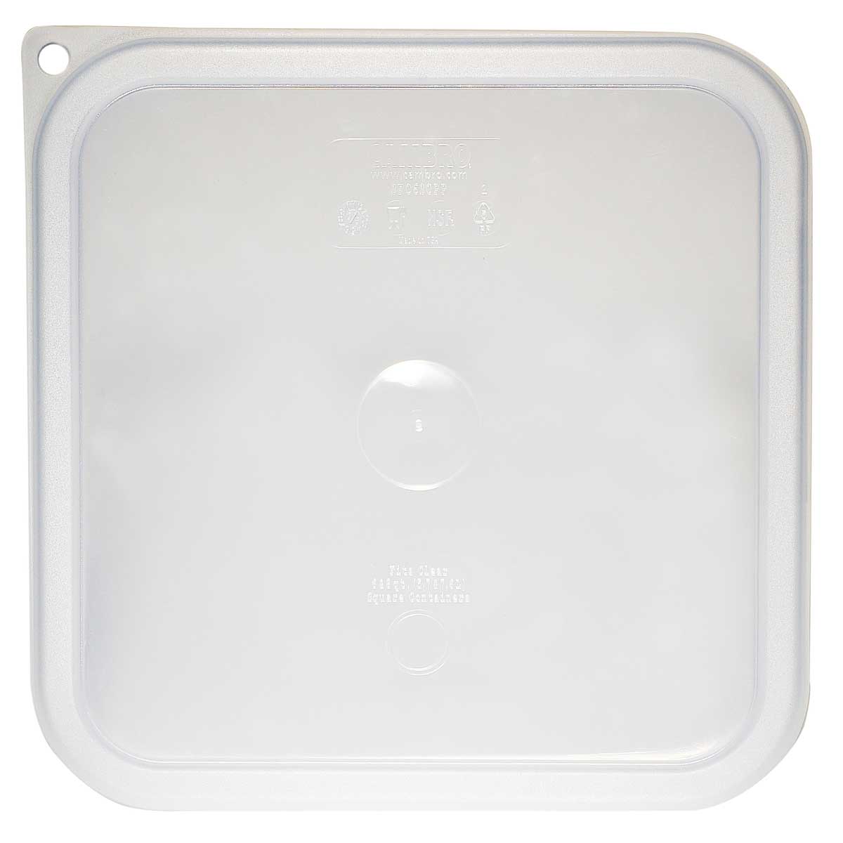 Cambro SFC6SCPP190 Camwear CamSquares Seal Cover - Translucent Food Storage Container Lid for 6 & 8 qt. - Perfect for Restaurants, Catering & Meal Prep