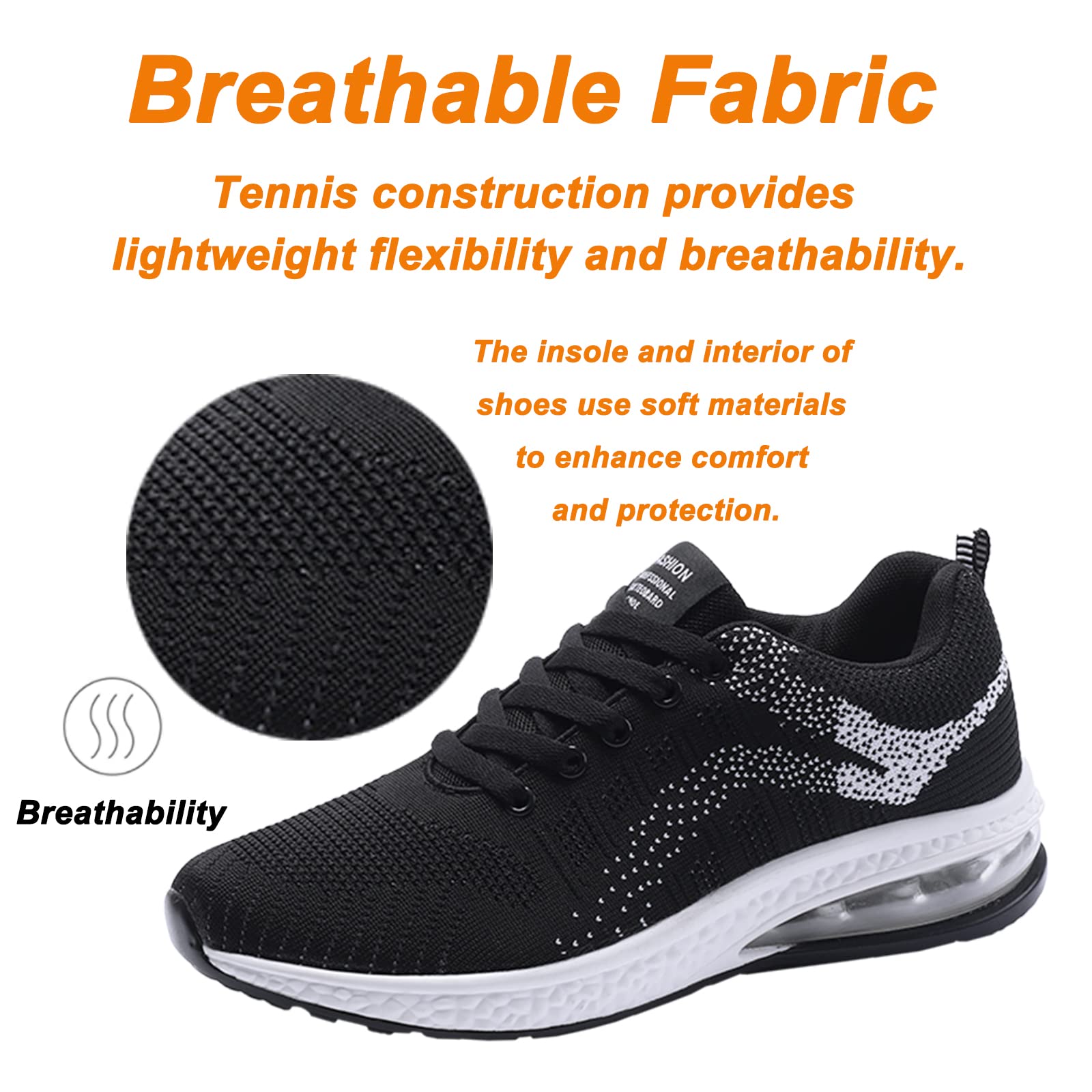 Maxome Women's Running Shoes - Lightweight Breathable Mesh Sneakers with Air Cushion for Gym, Walking & Athletic Activities | Comfortable Sports Shoes for Women | Perfect for Jogging, Workouts & Casual Wear