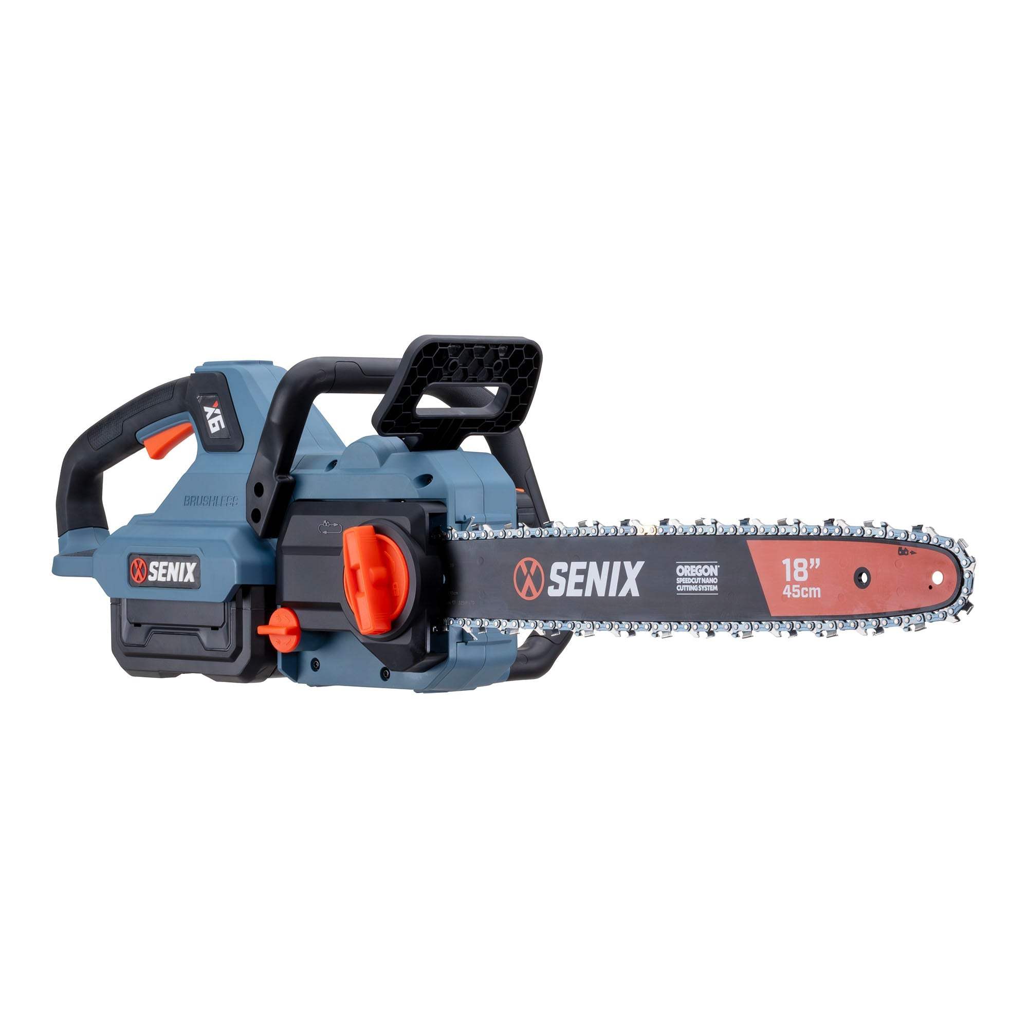 60V Max* 18-Inch Brushless Cordless Chainsaw with 4.0Ah Battery & Charger - X6 Powerful Electric Chainsaw for Tree Cutting, Yard Cleanup & Firewood Preparation